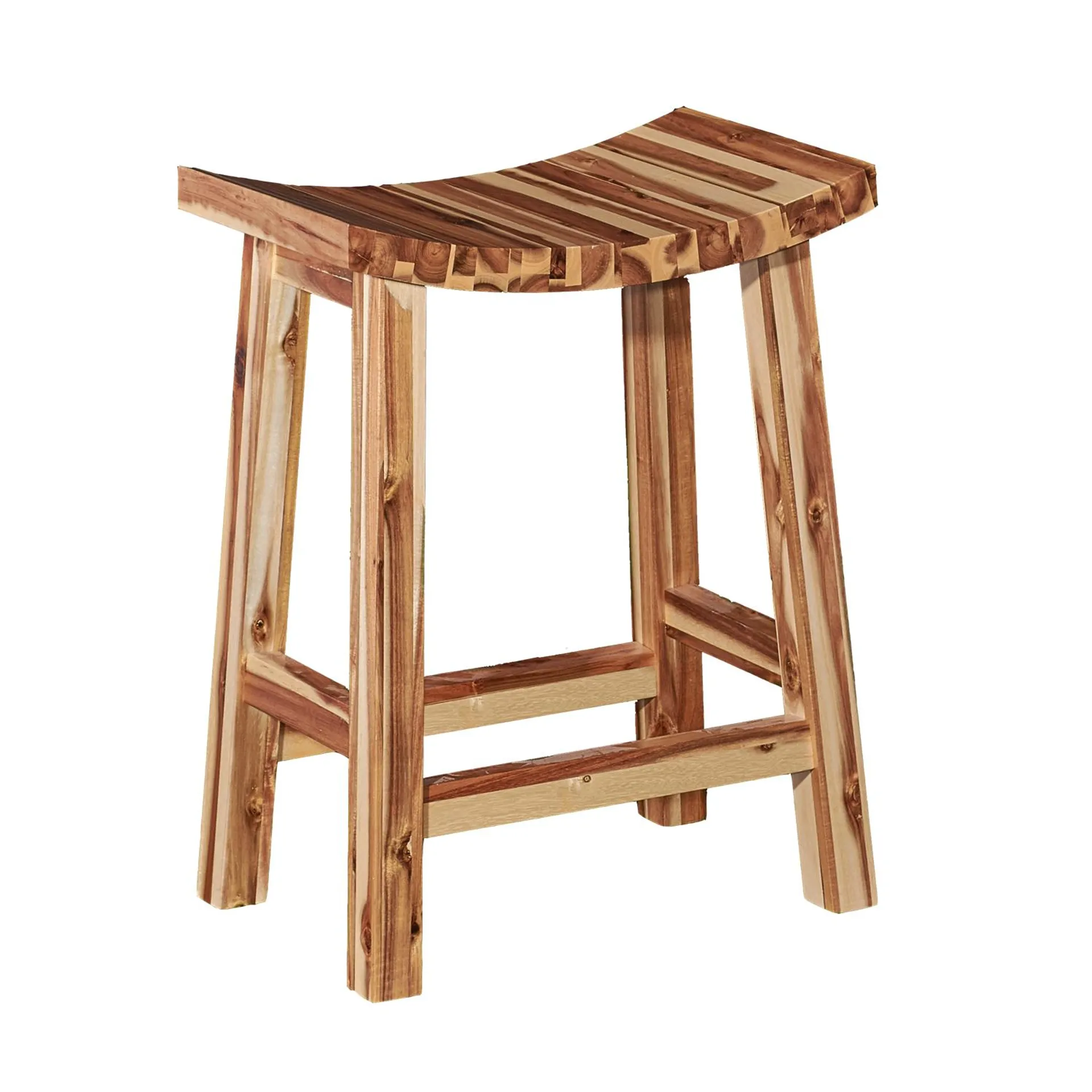 L Powell Dale Saddle Counter Stool