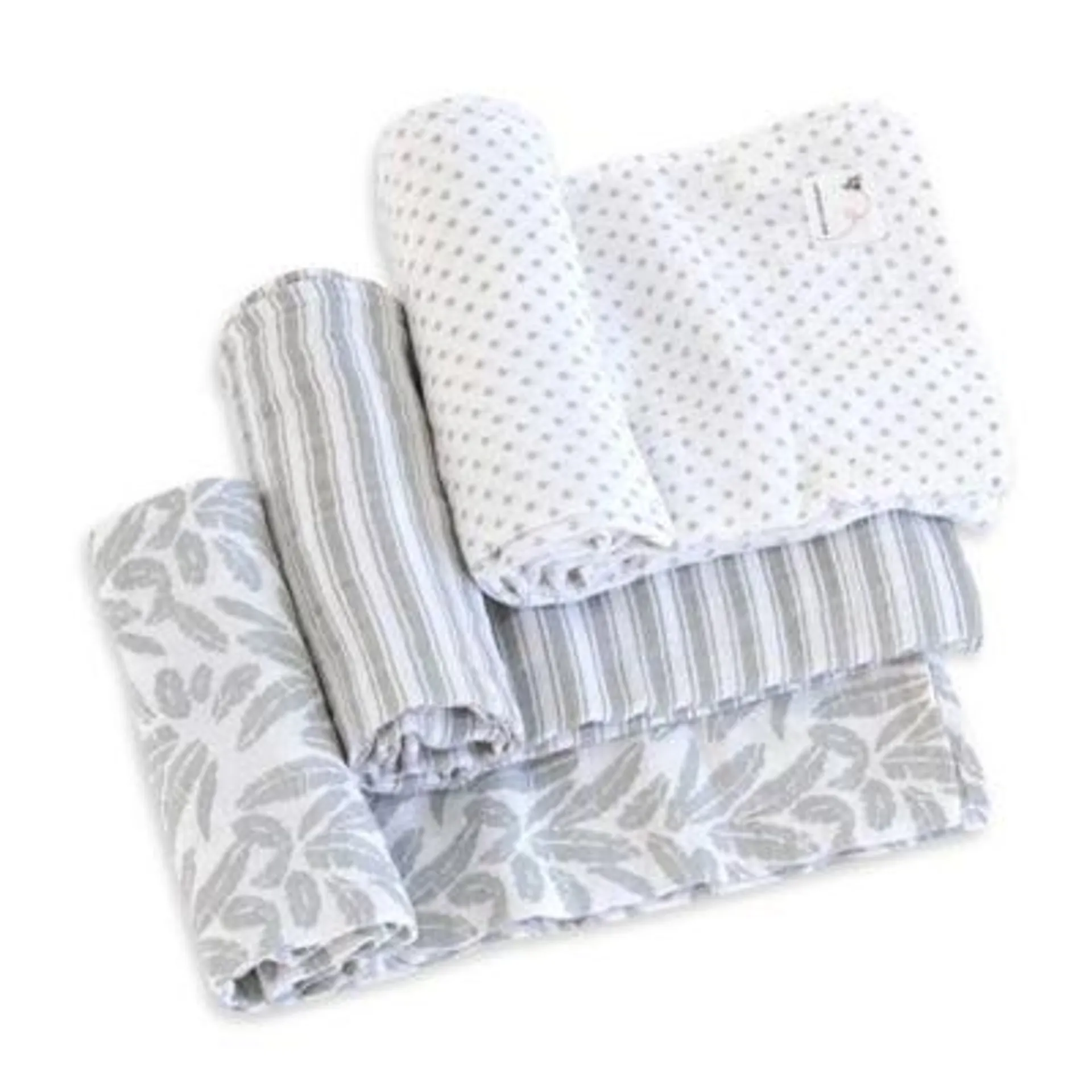 Burt's Bees Baby - Swaddles, Muslin Cotton Baby Blankets, 3-Pack, Dottie Bee