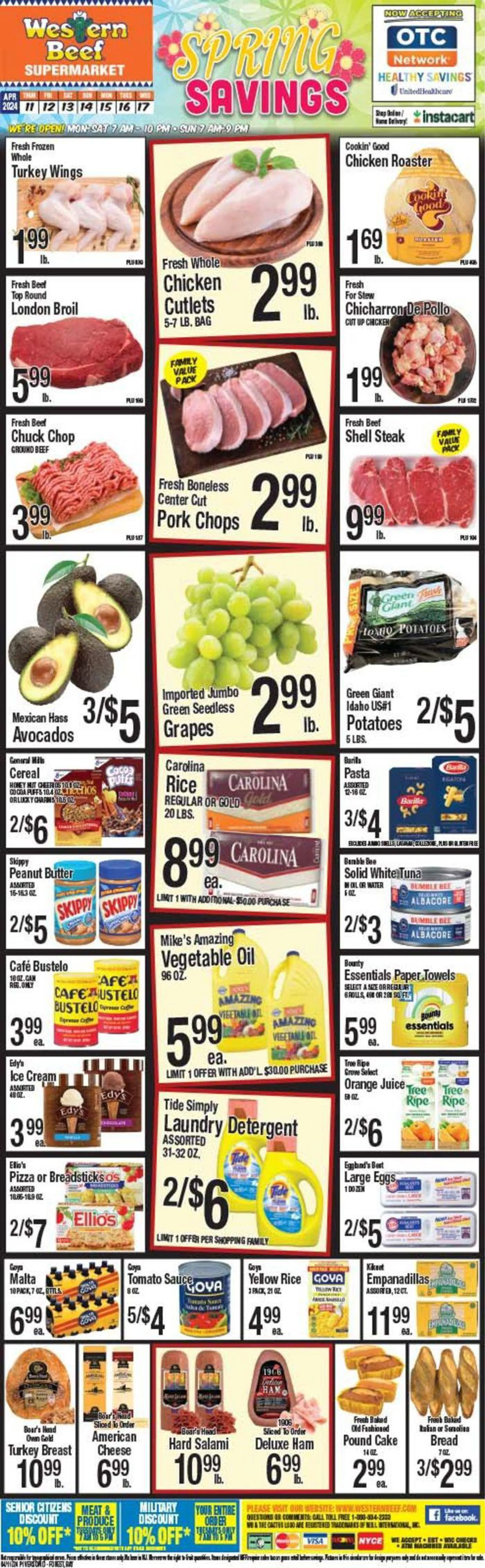 Weekly ad Spring Savings from April 12 to April 17 2024 - Page 1