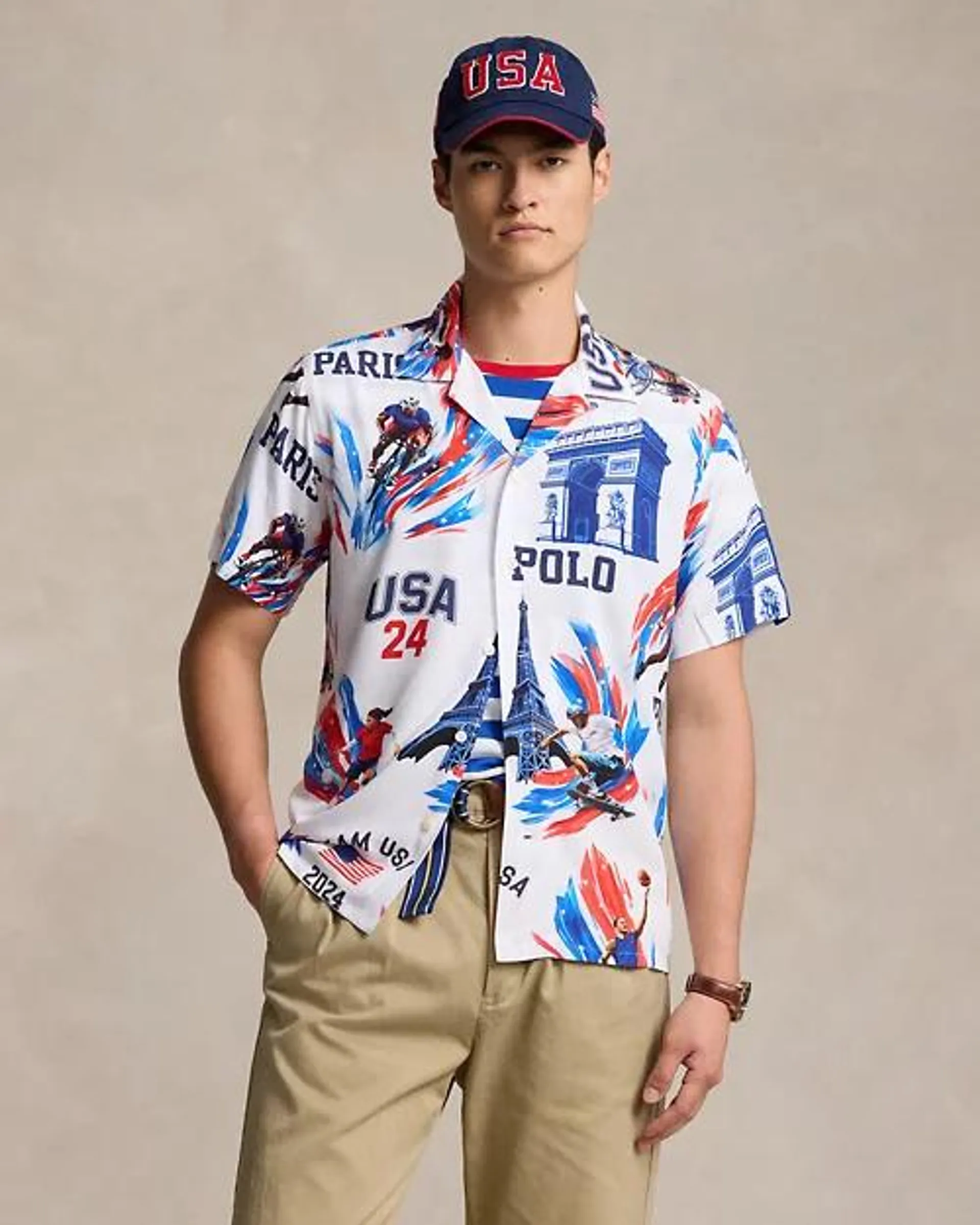 Team USA Print Camp Shirt