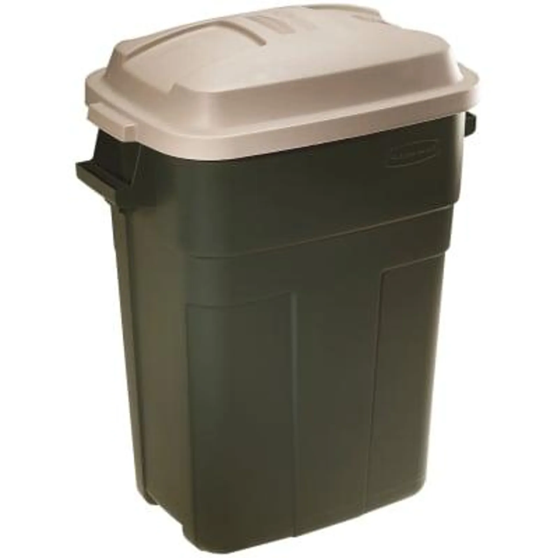 Rubbermaid Roughneck 30 gal Evergreen Rectangular Trash Can