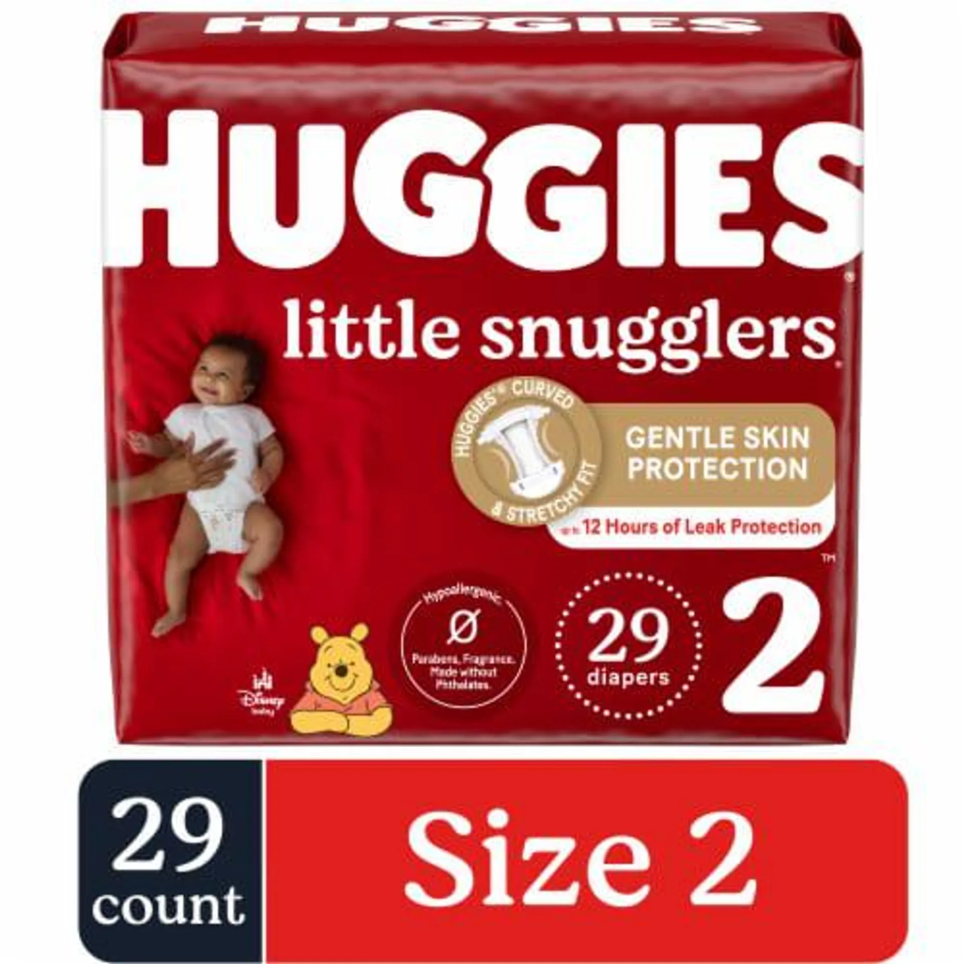 Huggies Little Snugglers Baby Diapers Size 2 (12-18 lbs)