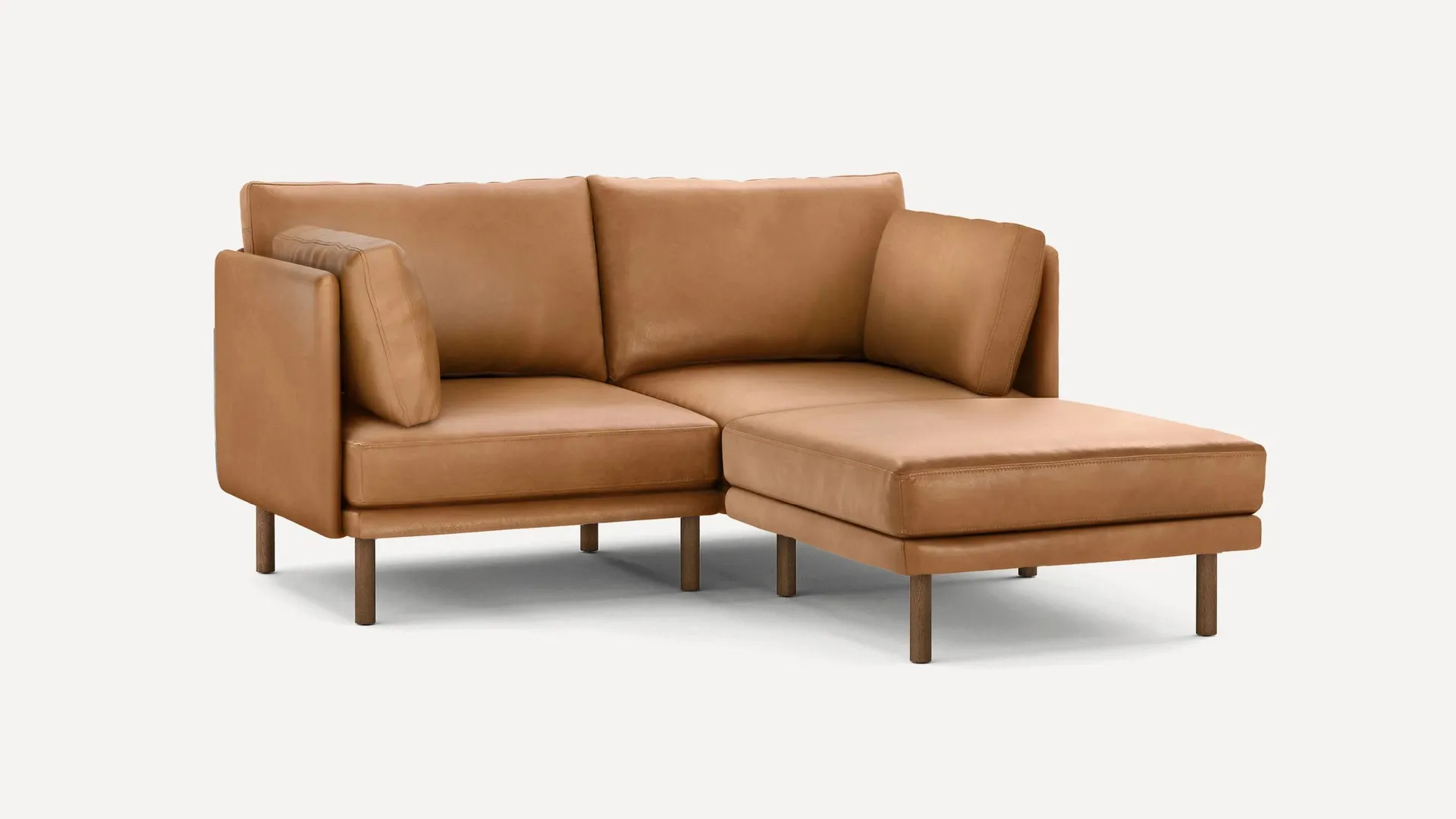 Field Leather 3-Piece Sectional Lounger