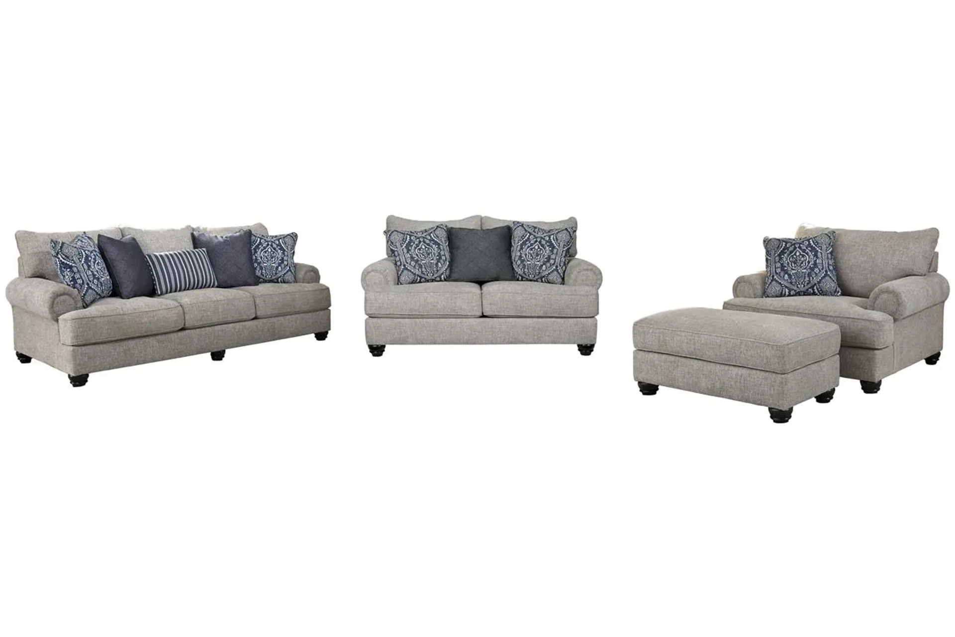 Morren Sofa, Loveseat, Chair and Ottoman