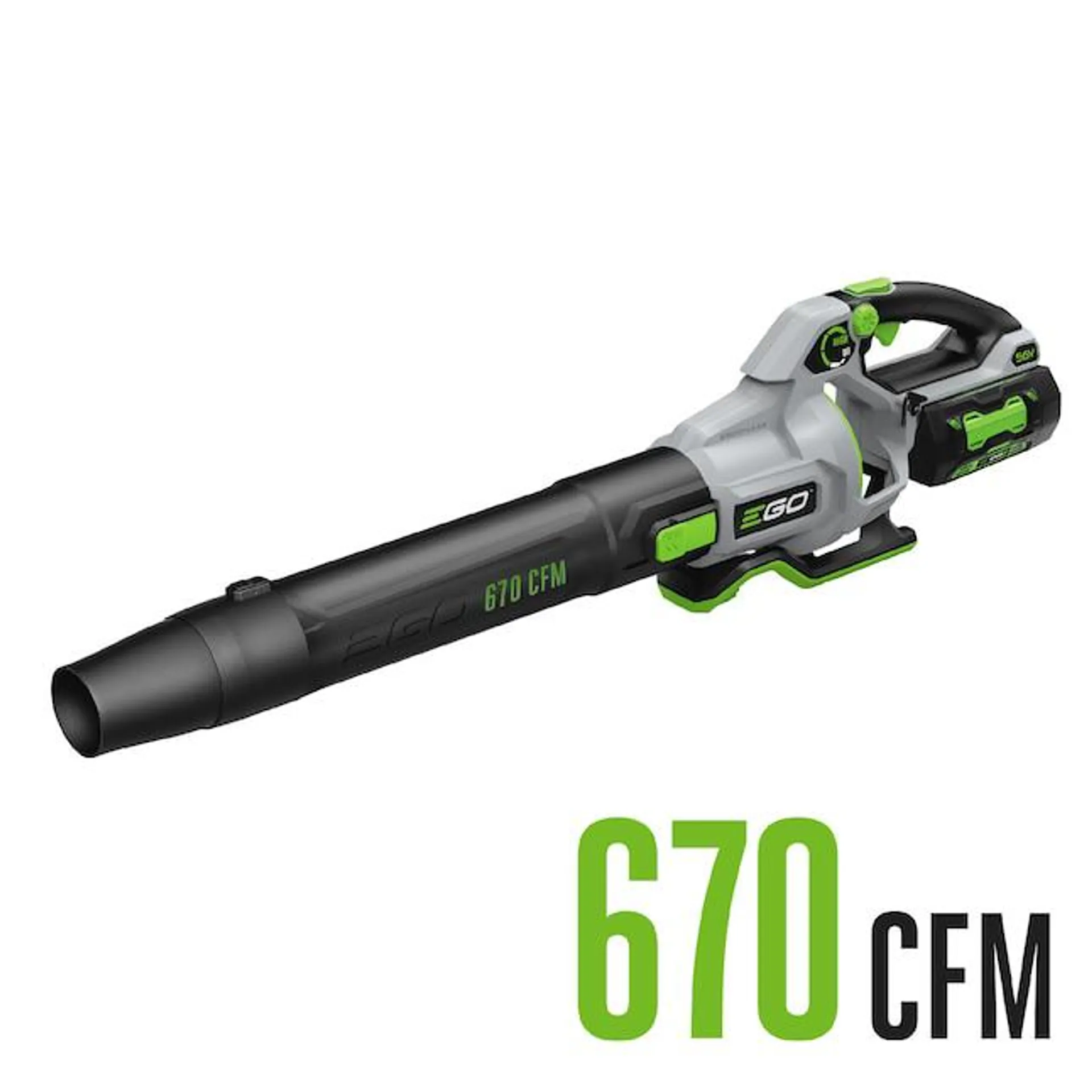 EGO POWER+ 56-volt 670-CFM 180-MPH Battery Handheld Leaf Blower 4 Ah (Battery and Charger Included)