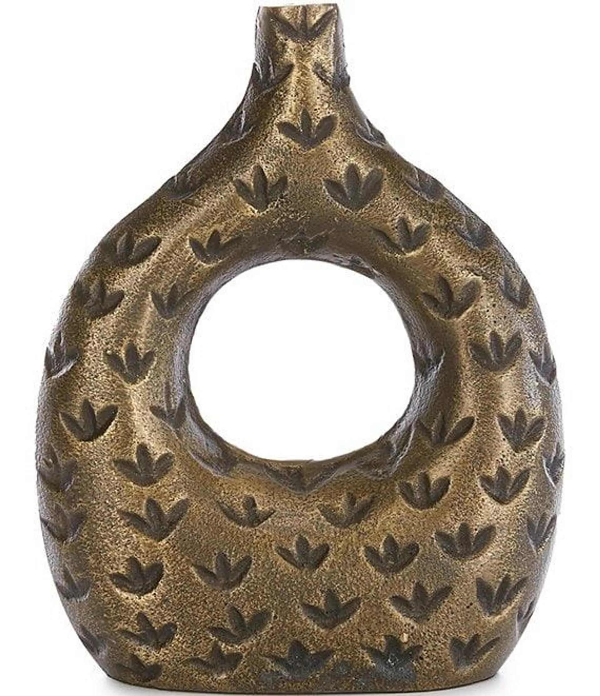 Festive Fall Collection Hammered Metal Vase