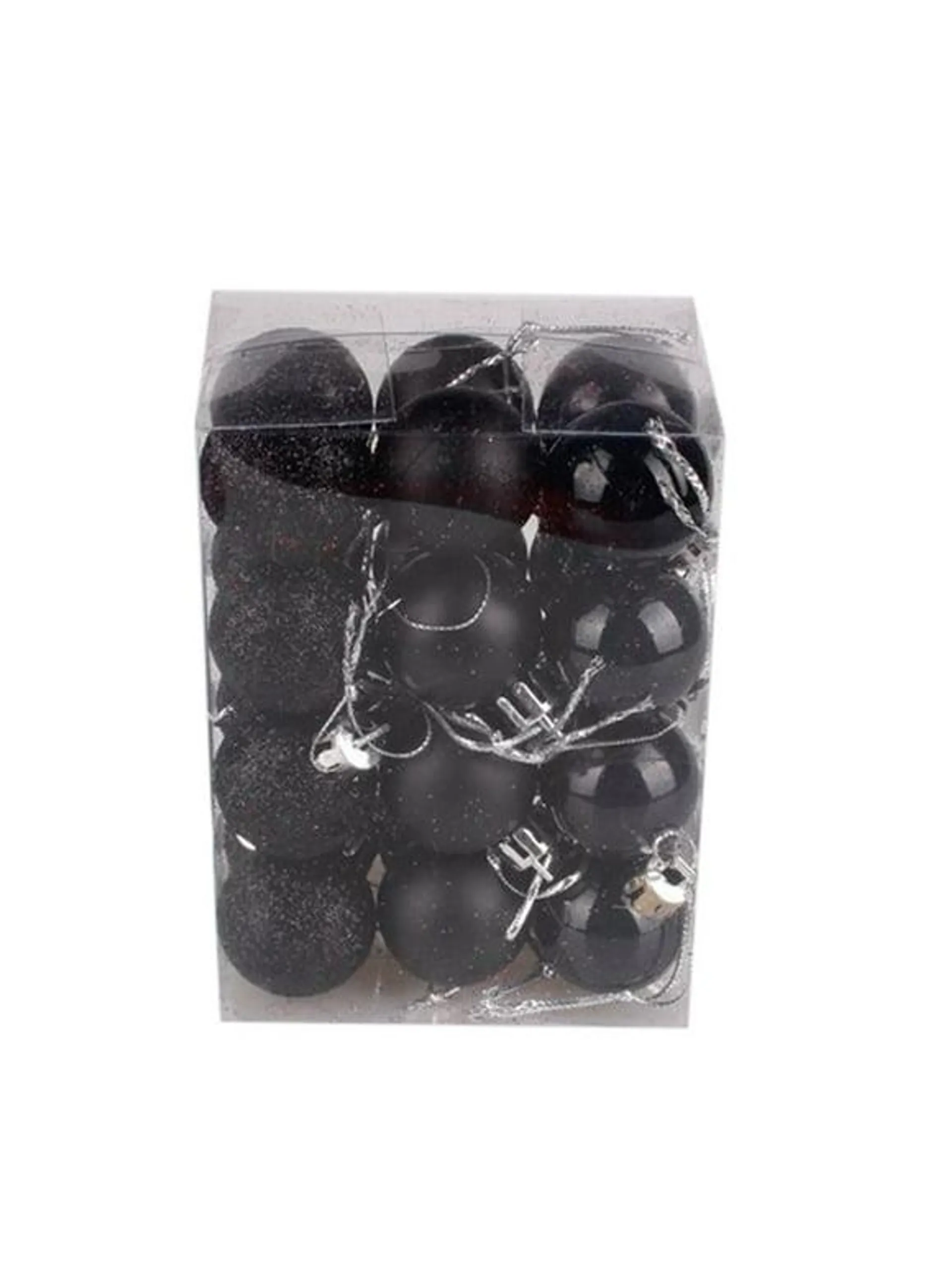 Holiday Savings 2023! Feltree Christmas Baubles Balls Xmas Tree Balls Christmas Decoration Party Ornaments Christmas Tree Balls 24 Piece Set Black