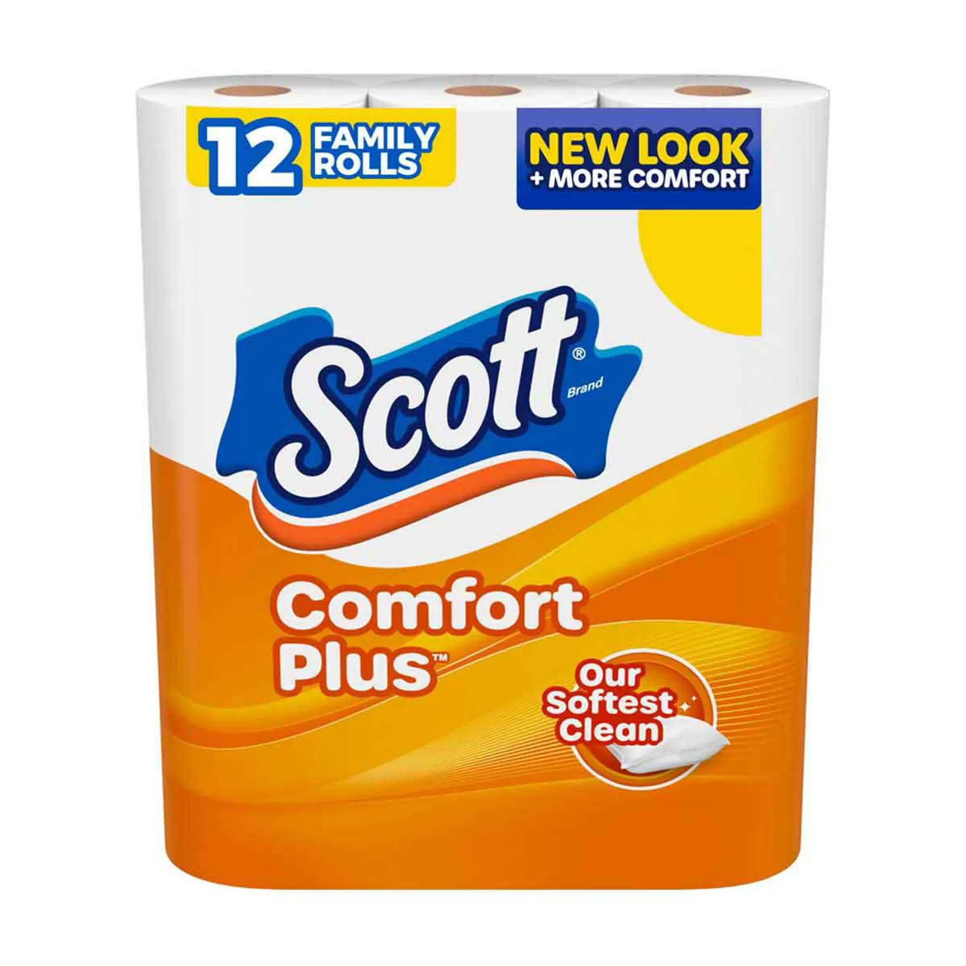 Scott Comfortplus Toilet Paper Family Rolls, 12 Ct