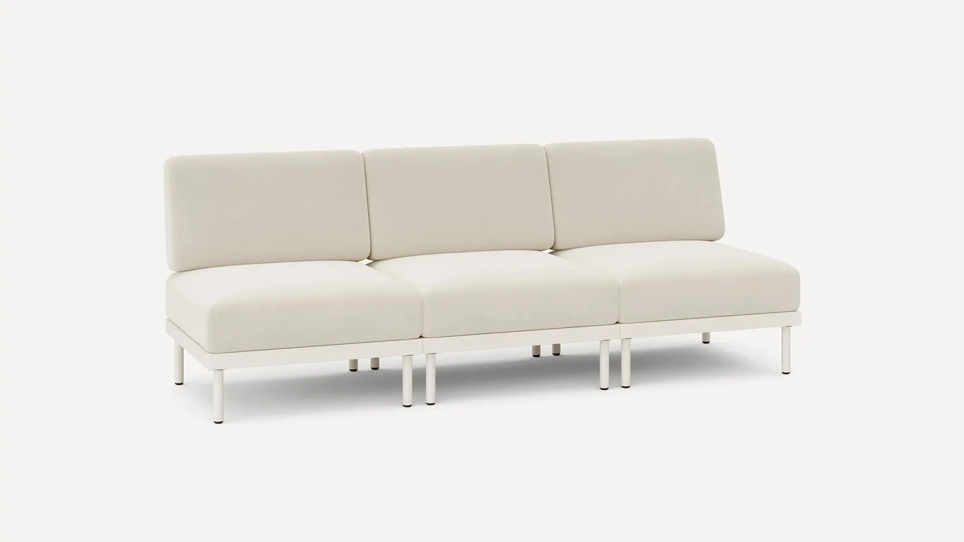 Relay Outdoor 3-Piece Armless Sofa