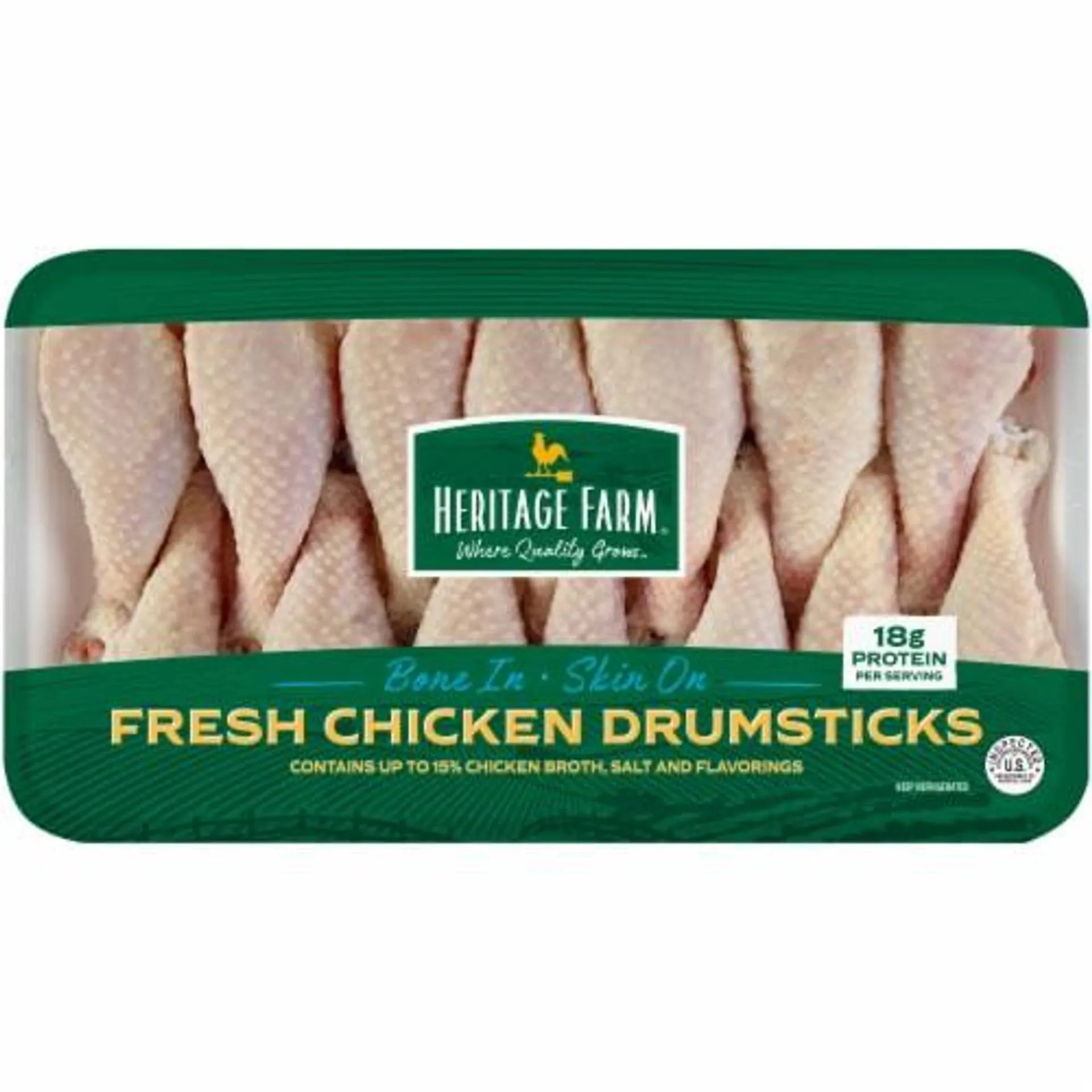 Heritage Farm® Bone In & Skin On Chicken Drumsticks