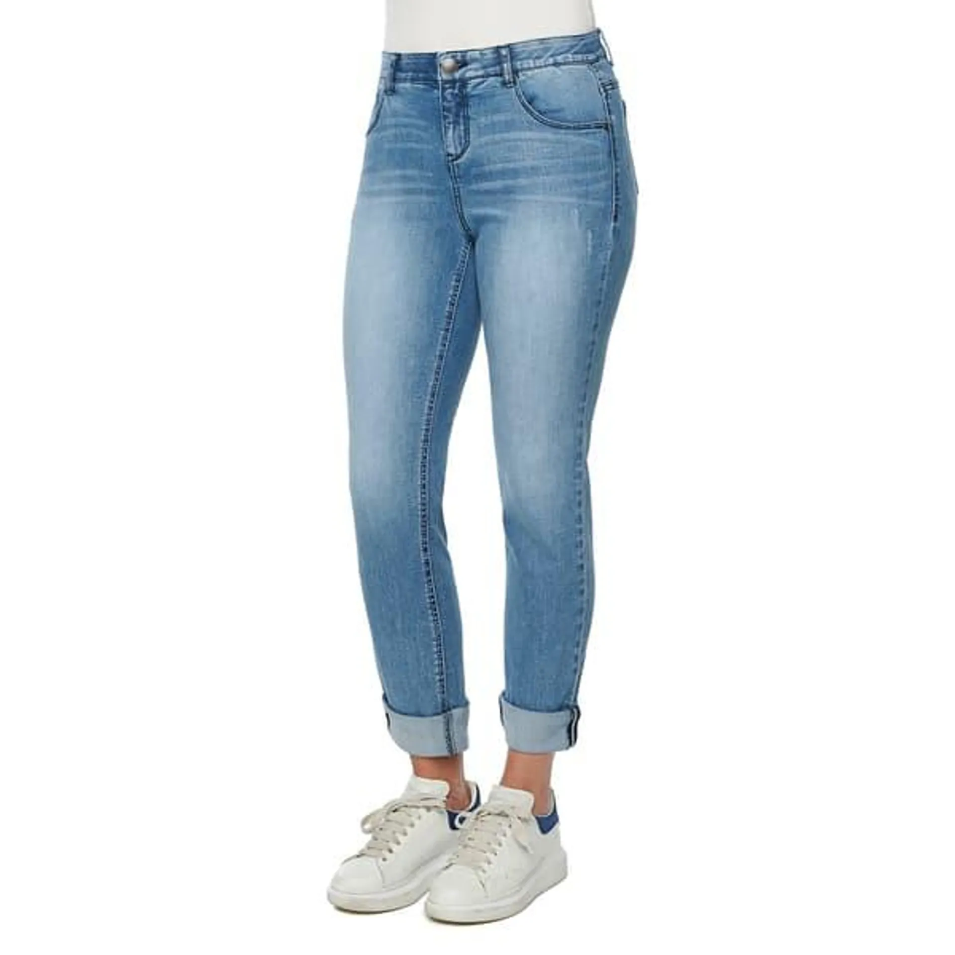 Womens Democracy "Ab"solution® Girlfriend Cuffed Jeans