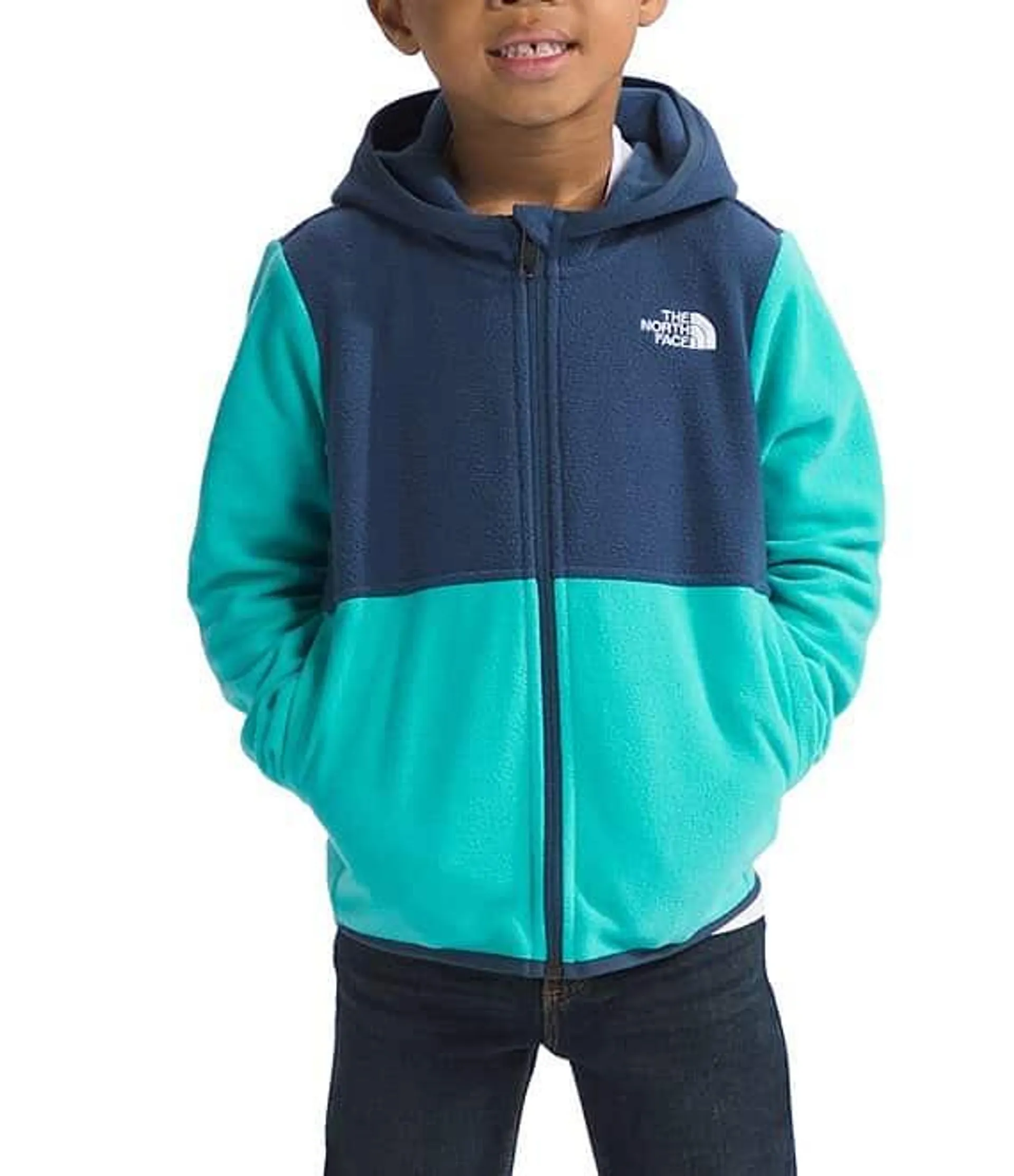 Little Kids 2T-7 Recycled Fleece Long Sleeve Glacier Full-Zip Hooded Jacket