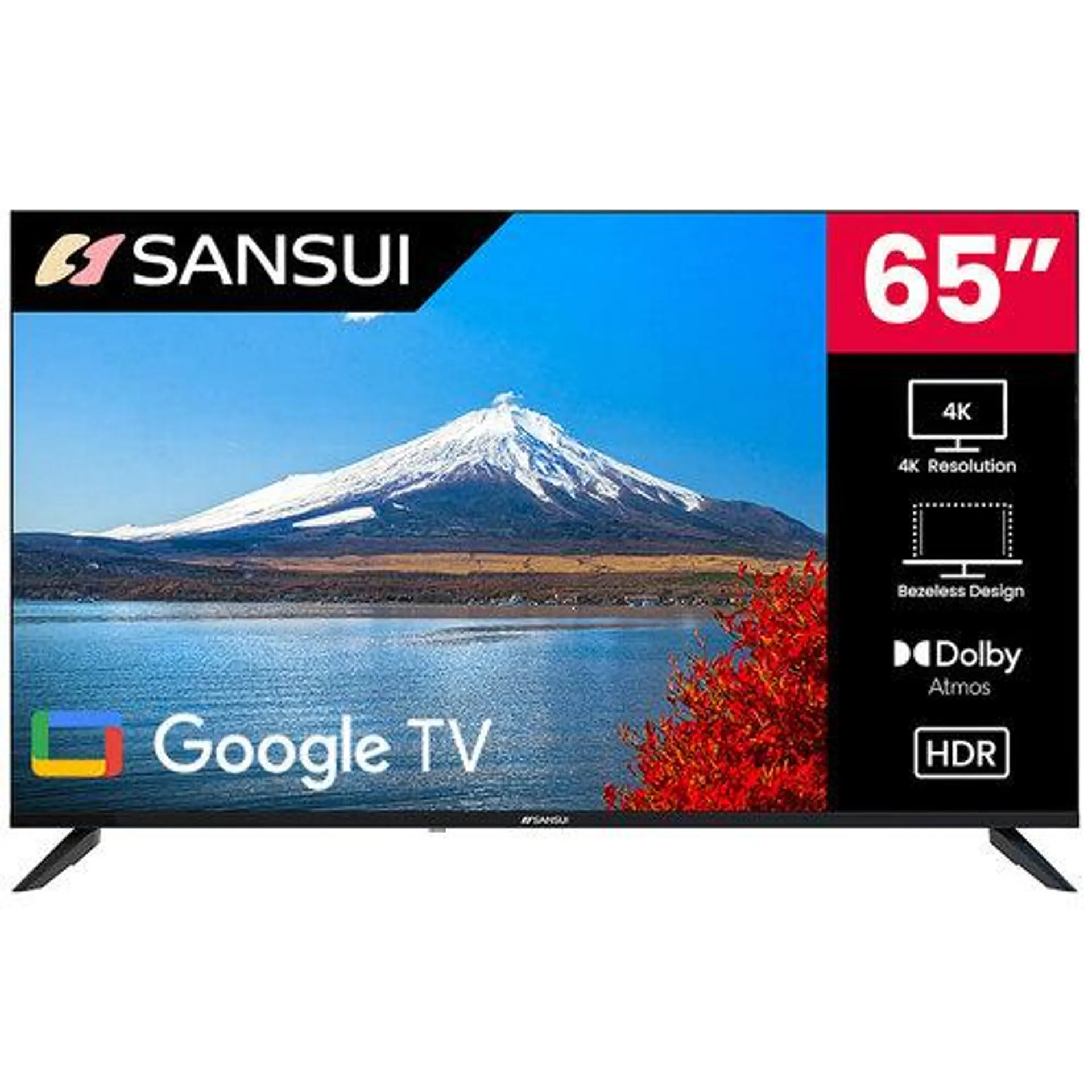 - 65" 4K UHD HDR Smart LED Google TV