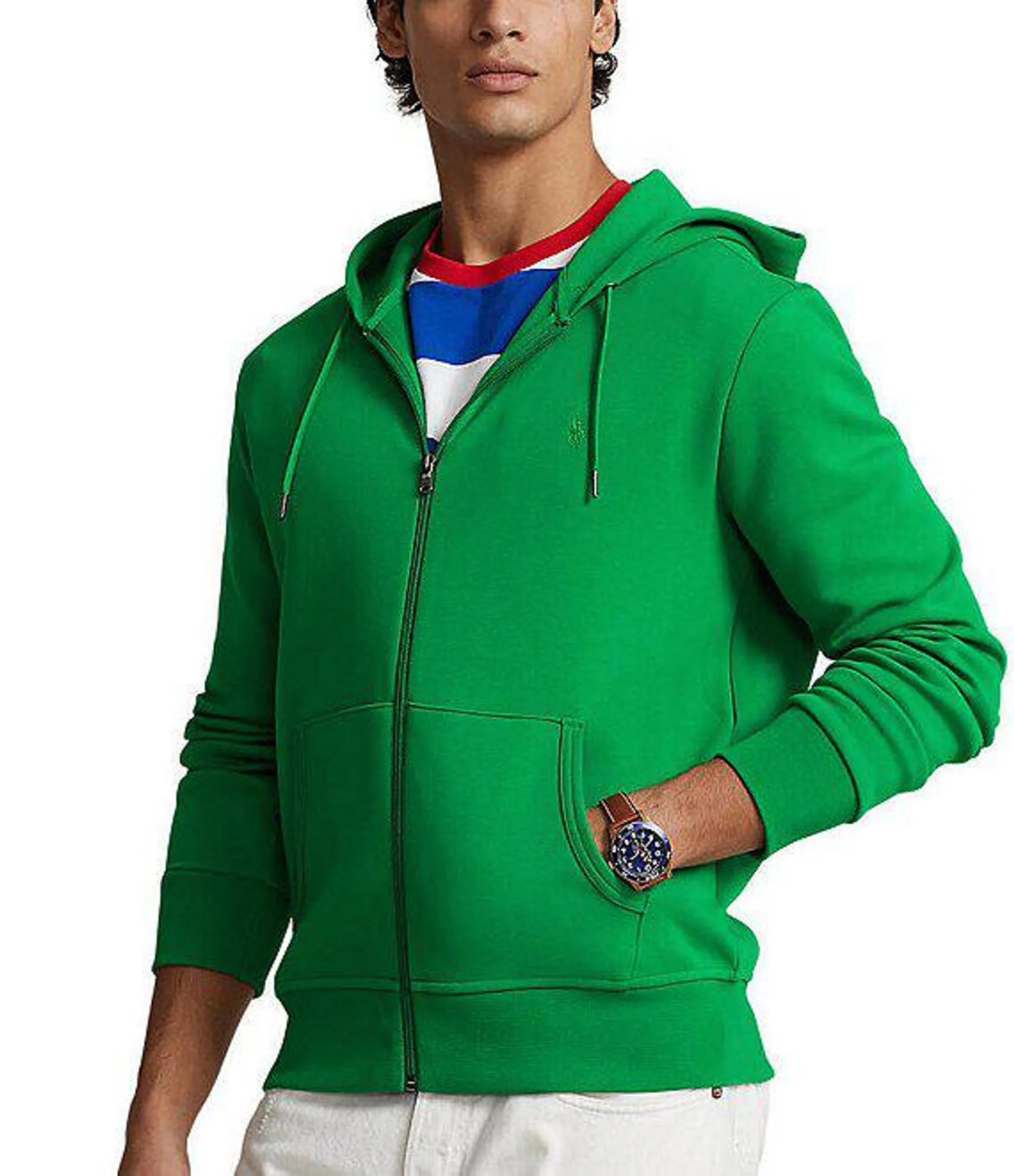 Double-Knit Full-Zip Hoodie Jacket