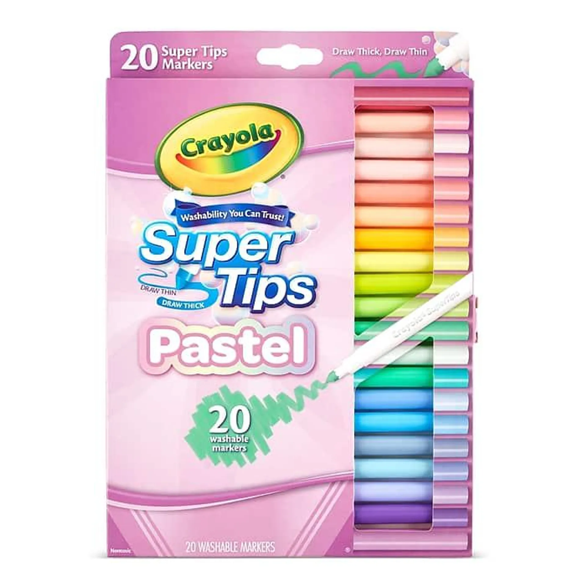 Crayola Pastel Washable Water-Based Marker,