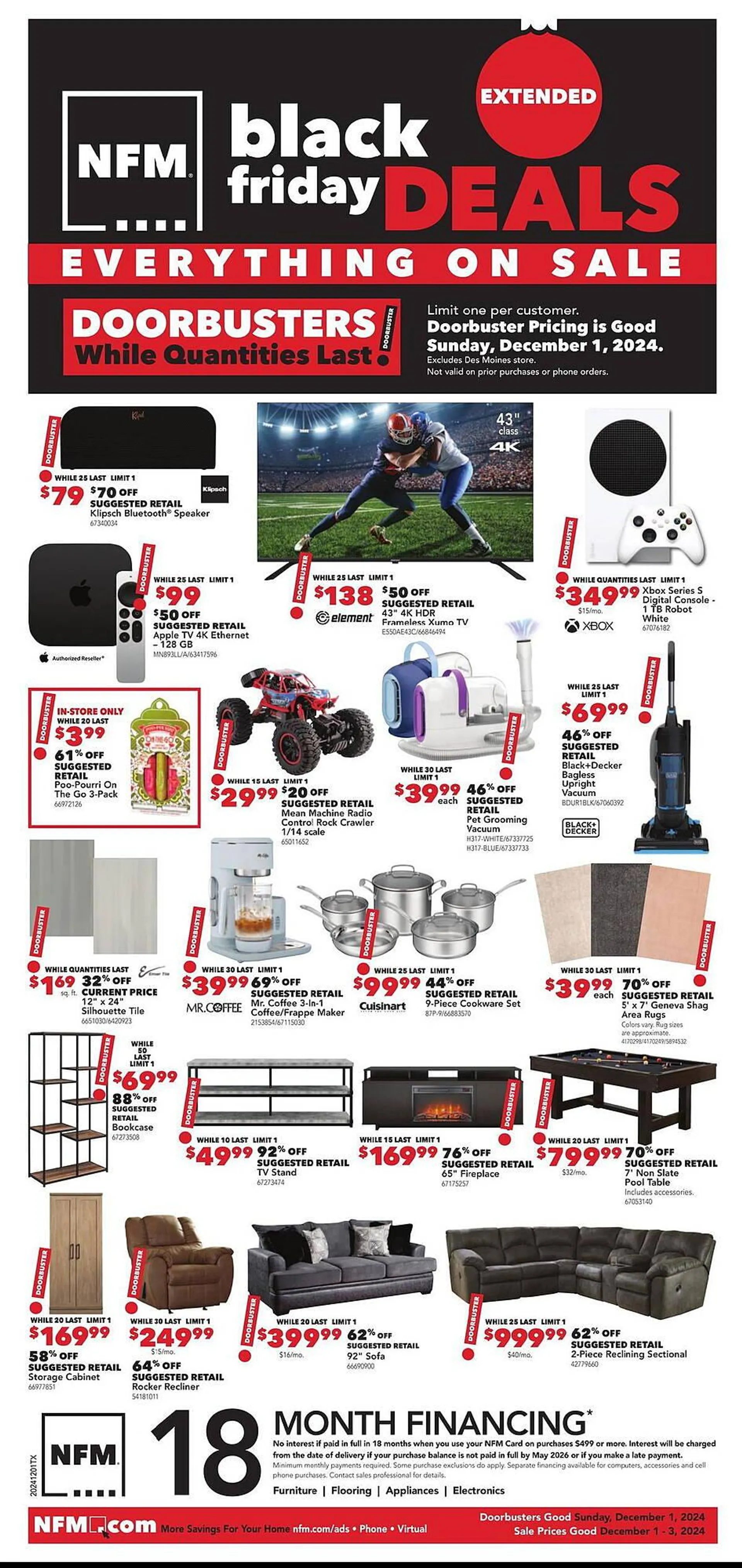 Nebraska Furniture Mart Weekly Ad - 1