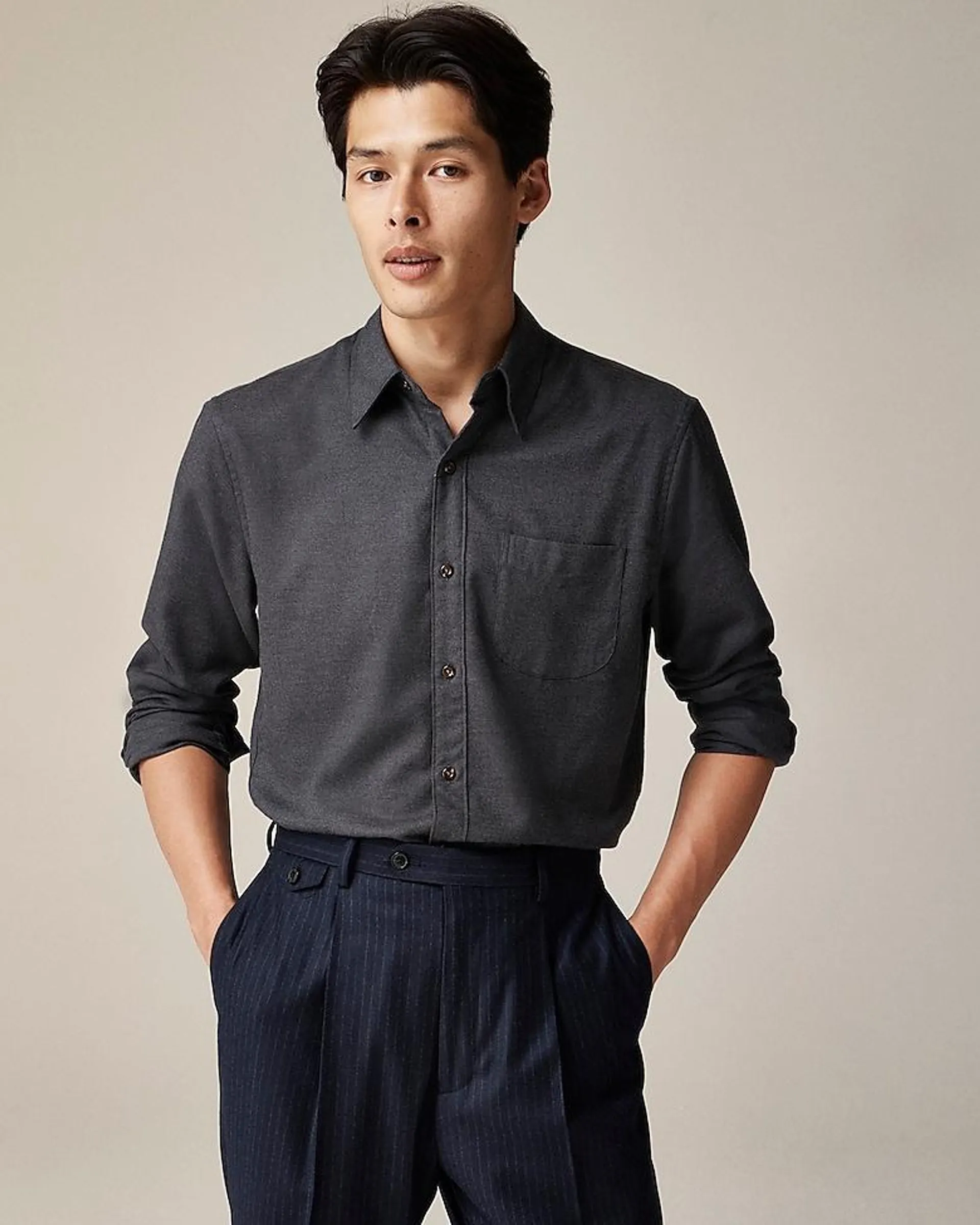 Cotton-cashmere blend shirt