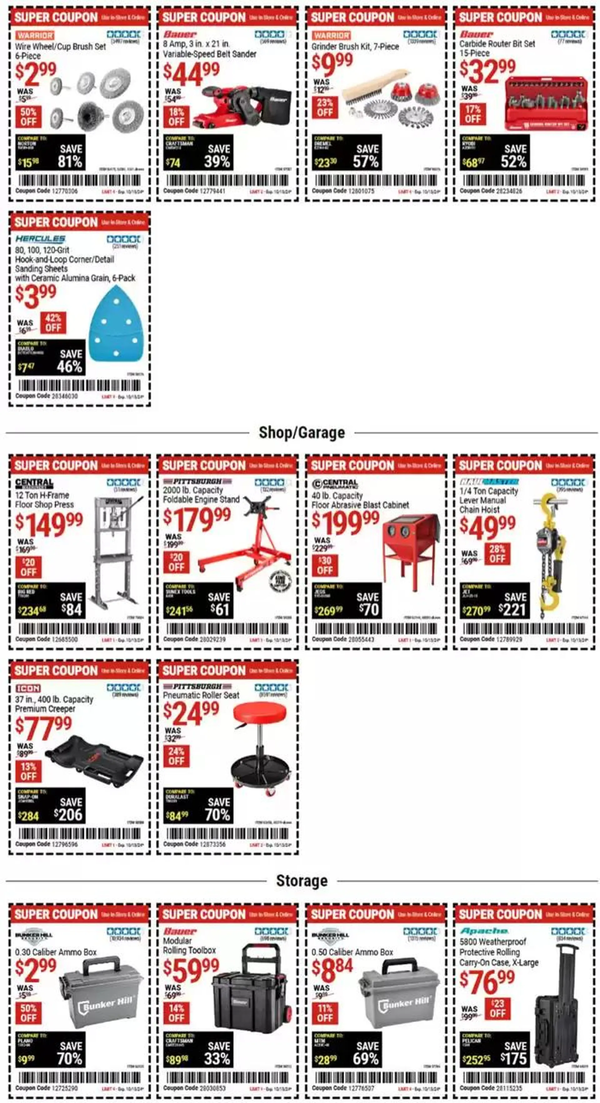 Weekly ad Harbor Freight Tools weekly ad from September 30 to October 14 2024 - Page 4