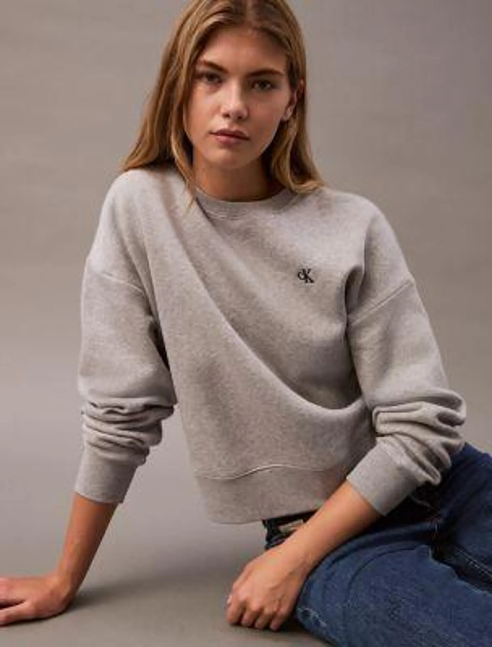 Archive Logo Fleece Cropped Sweatshirt