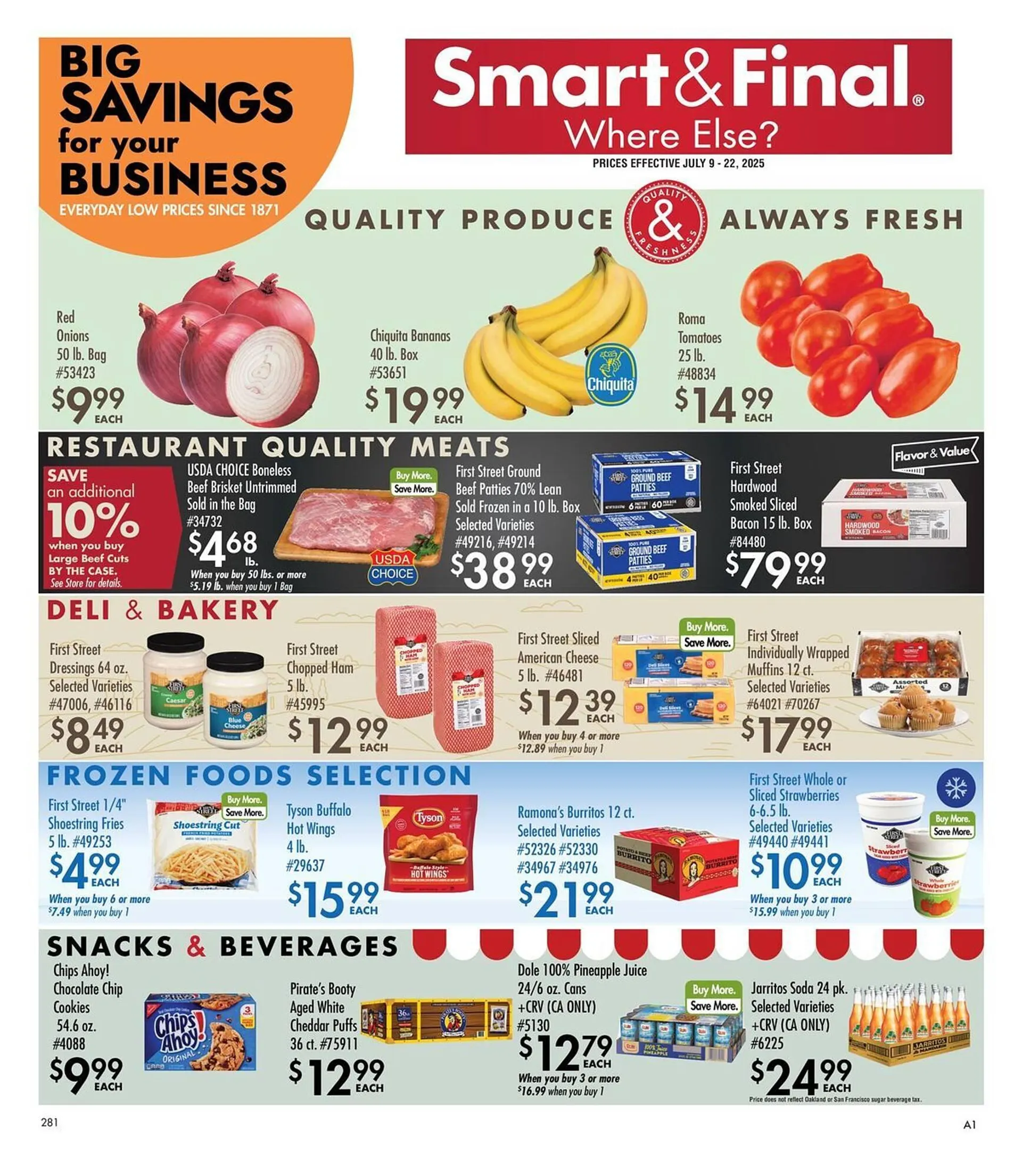 Weekly ad Smart & Final Weekly Ad from July 9 to July 22 2025 - Page 1
