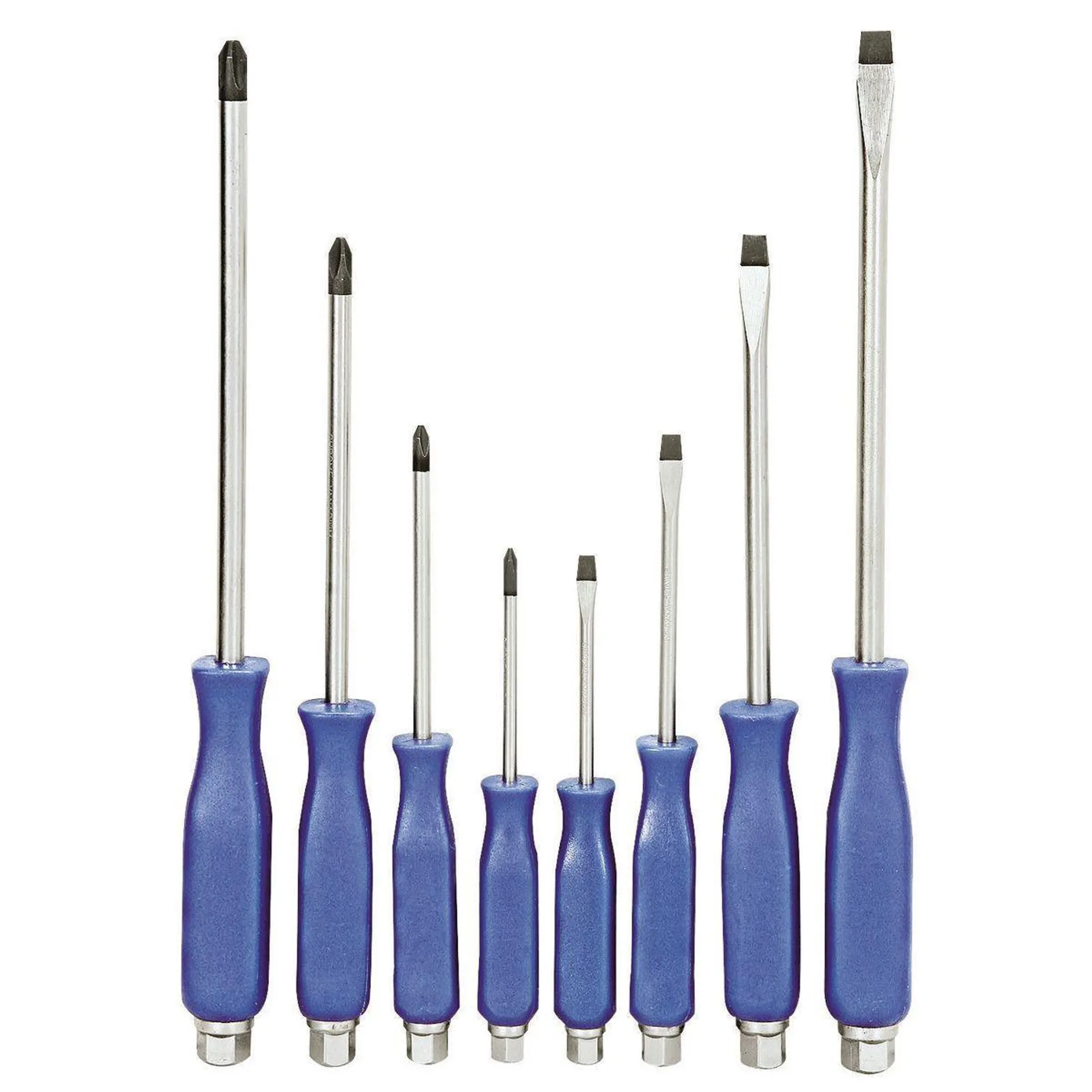 PITTSBURGH Bolstered Screwdriver Set, 8 Piece