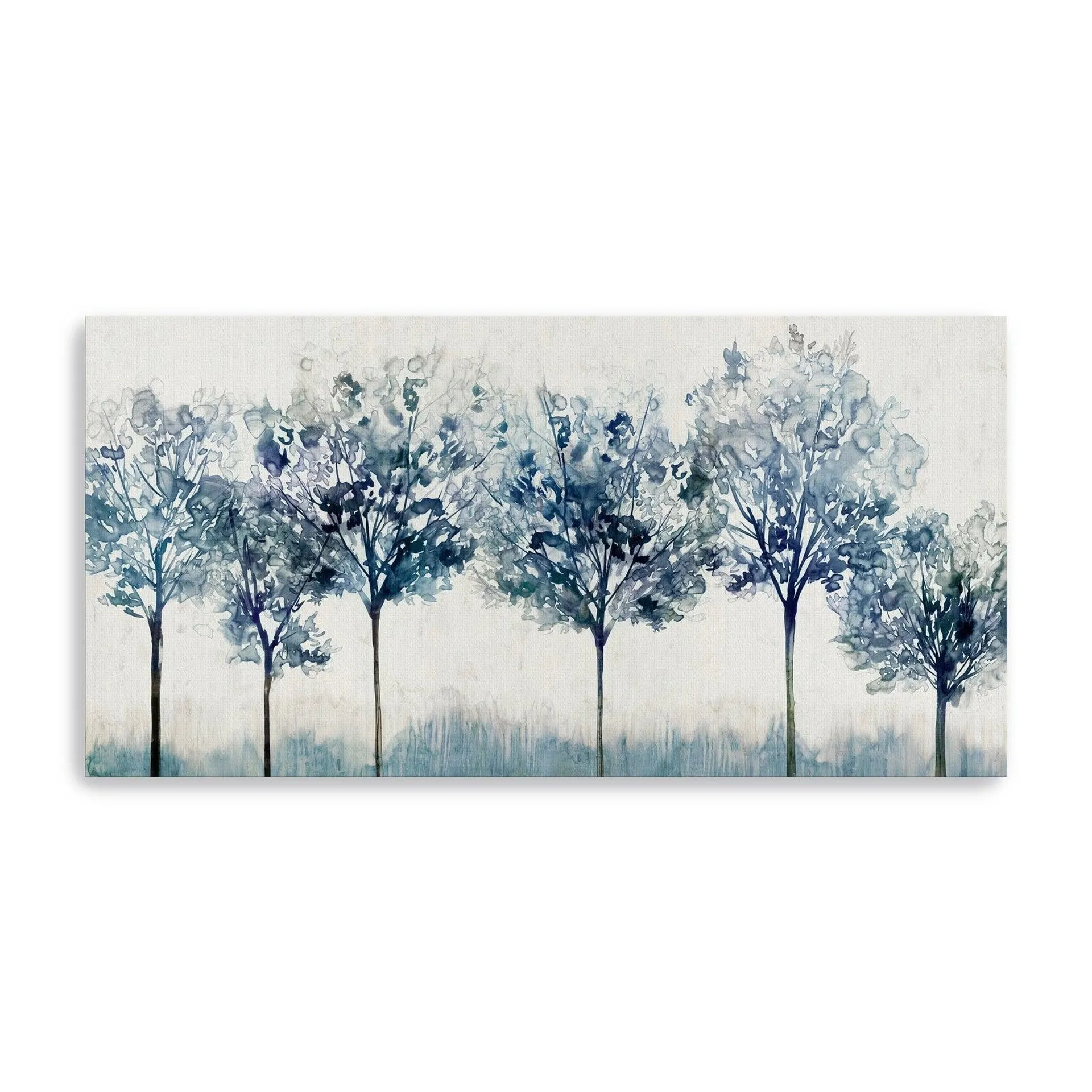 Indigo Forest Light Canvas Giclee Wall Art