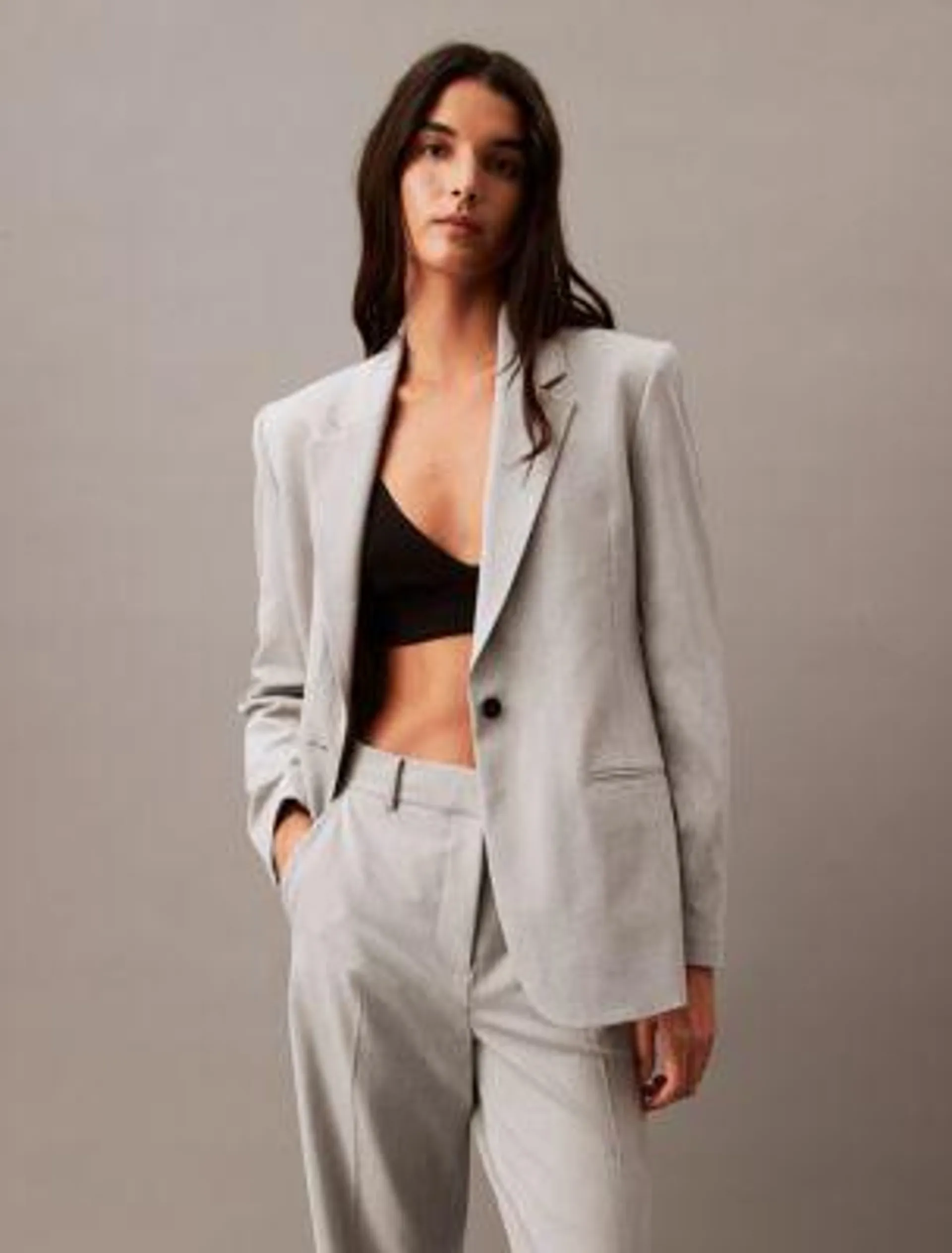 Refined Stretch Cinched Blazer