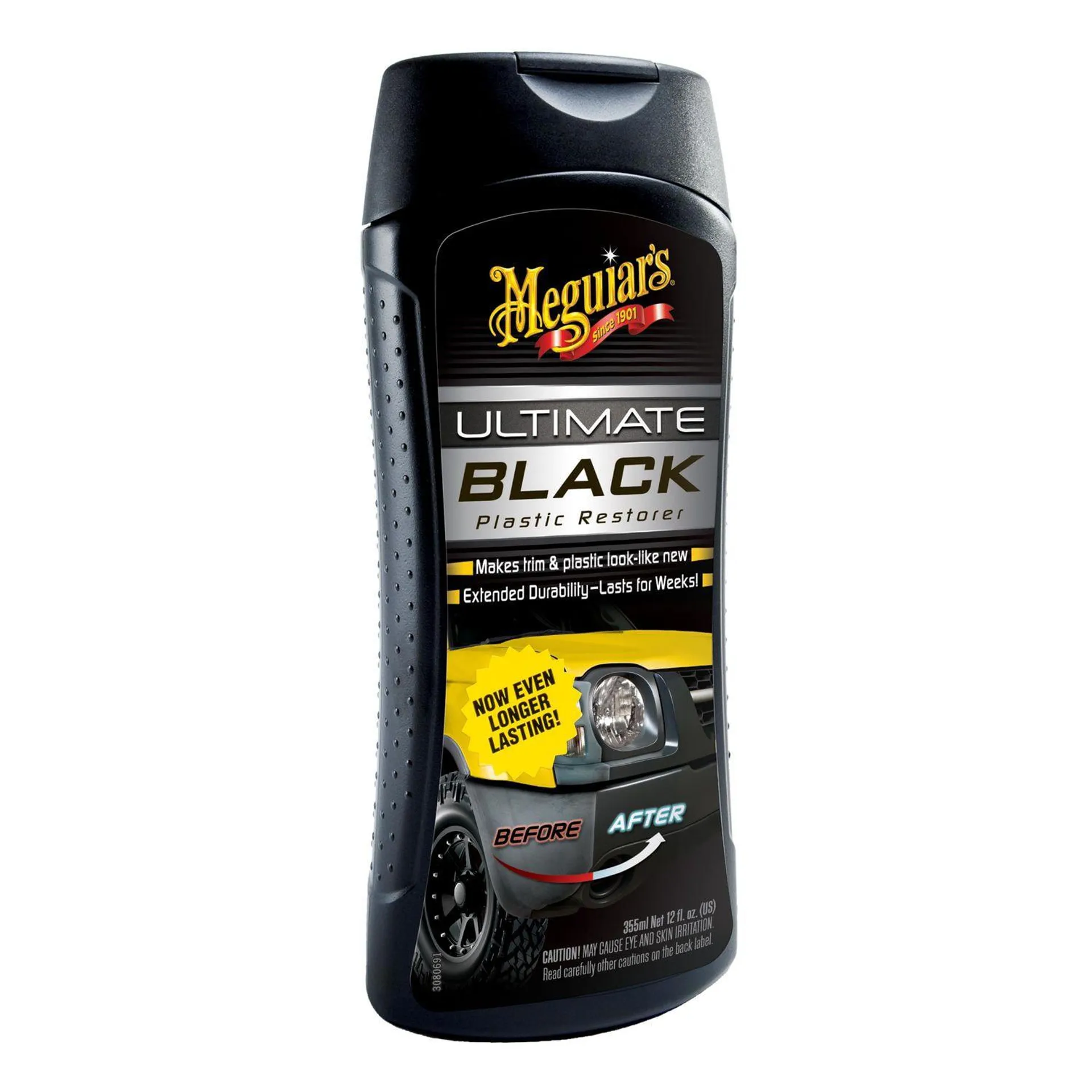 Meguiar's Ultimate Black Plastic Restorer Liquid 12oz