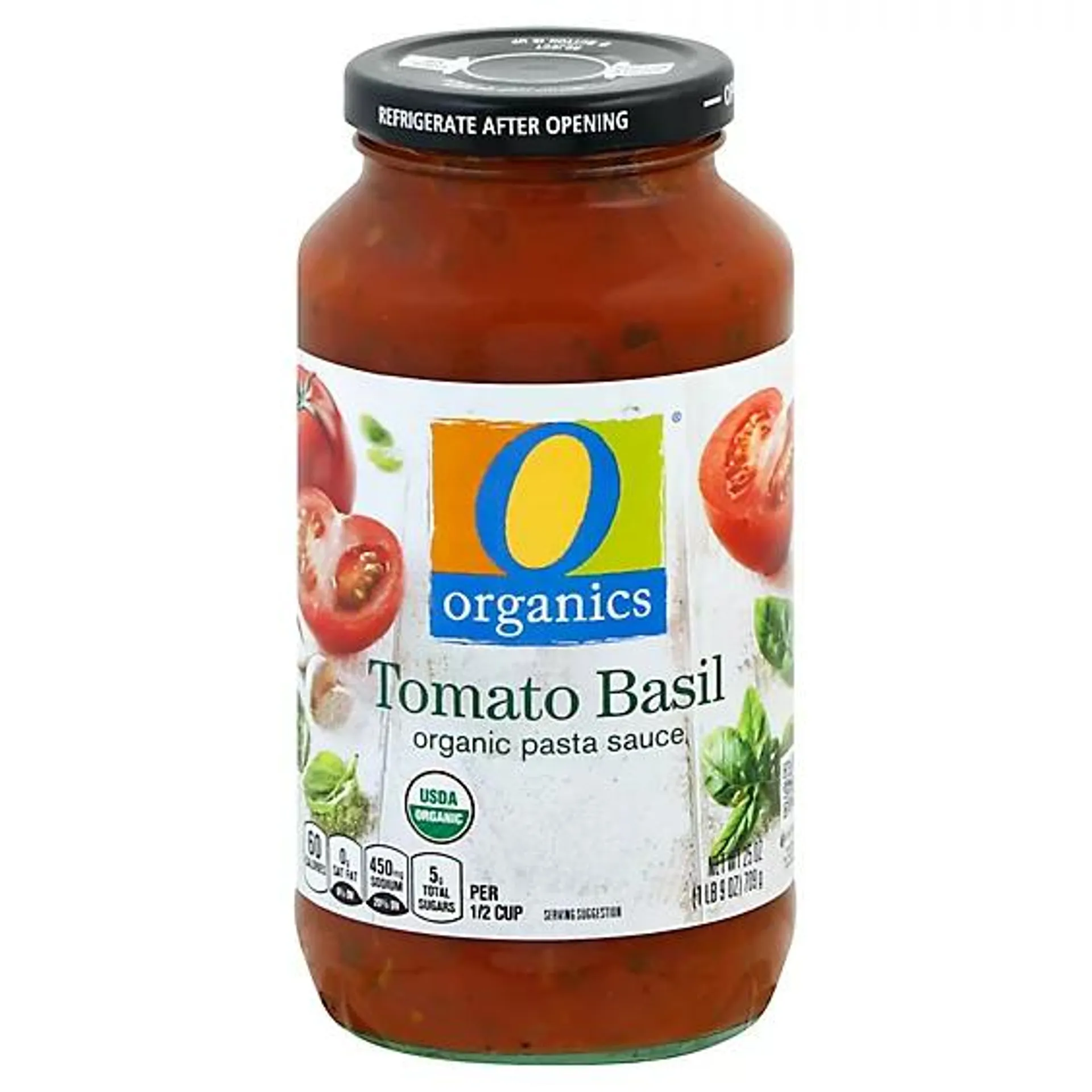 O Organics Organic Pasta Sauce Tomato Basil - 25 Oz