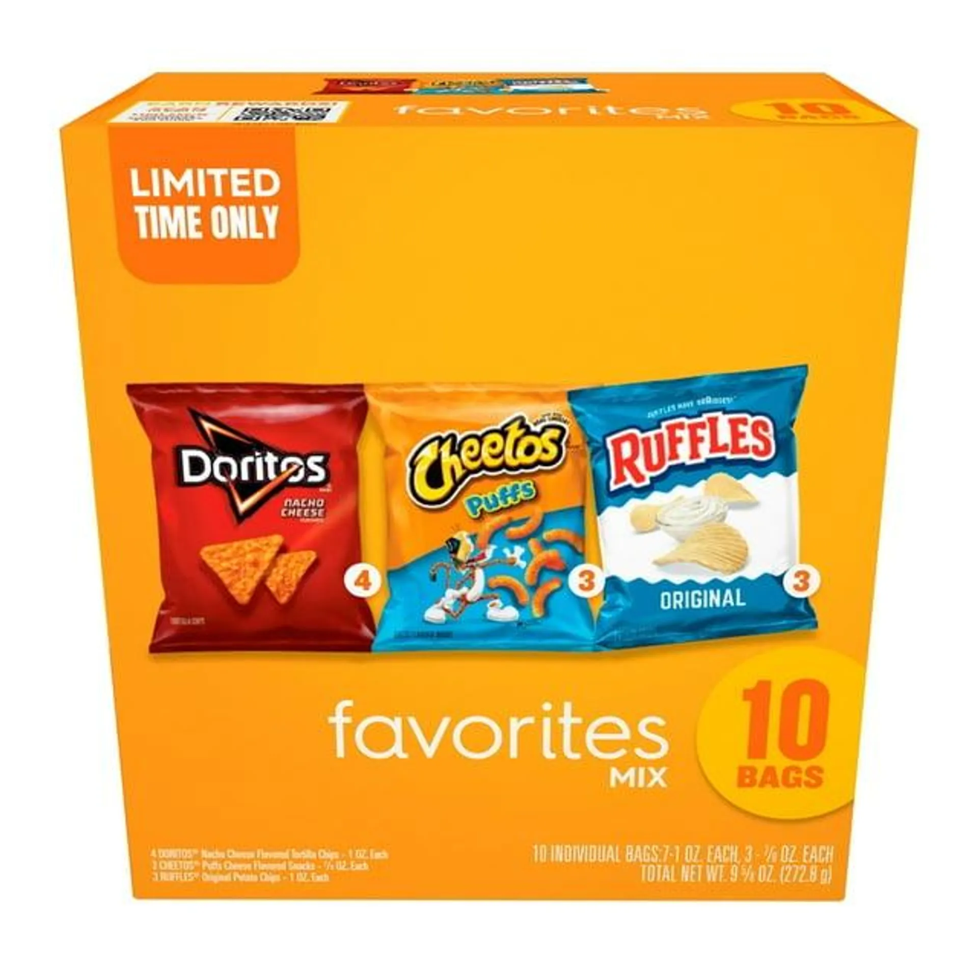 Frito-Lay Snacks Favorites Mix Variety Pack, 10 Count