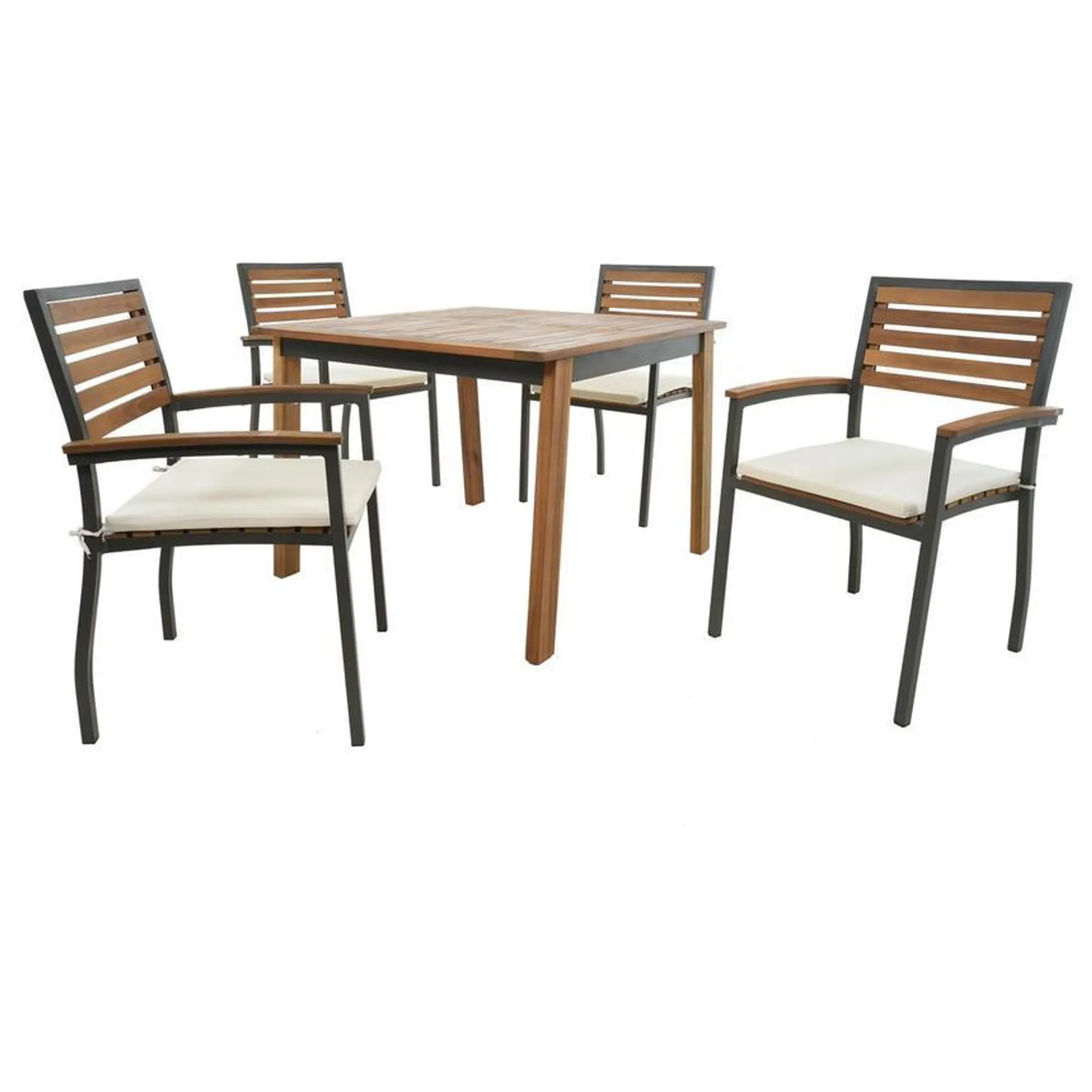 Boca Grande Square 5-Piece Square Patio Set w/Cushion