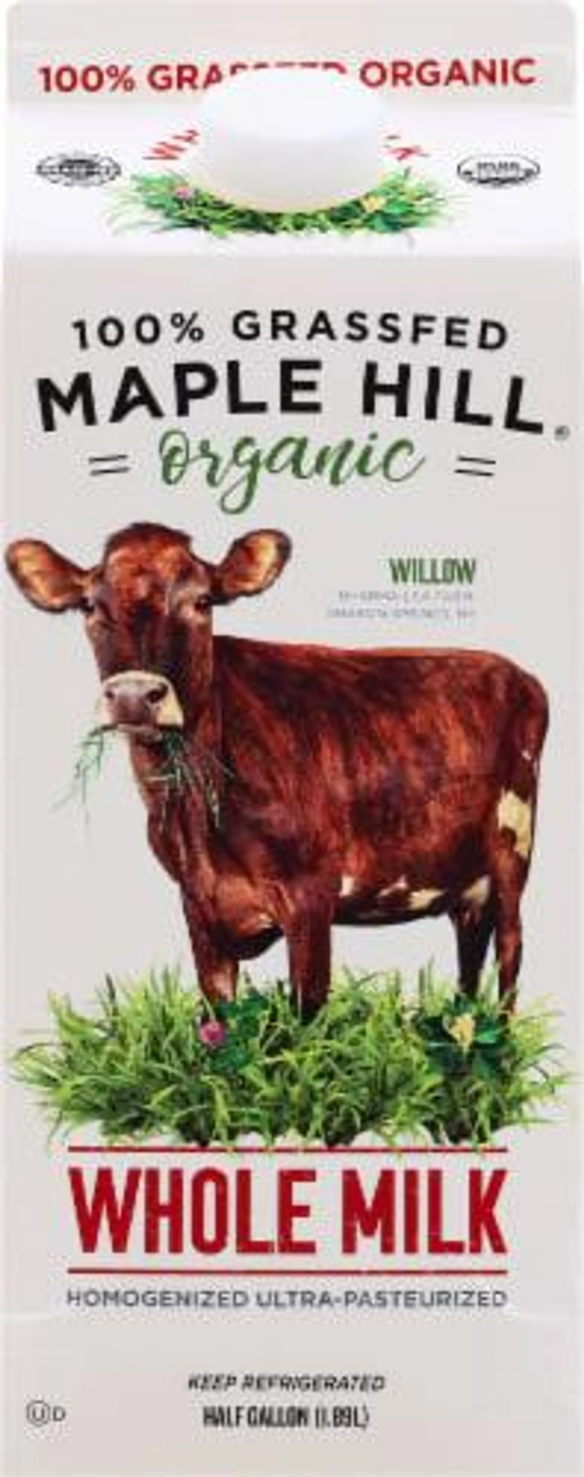 Maple Hill Organic 100% Grassfed Whole Milk