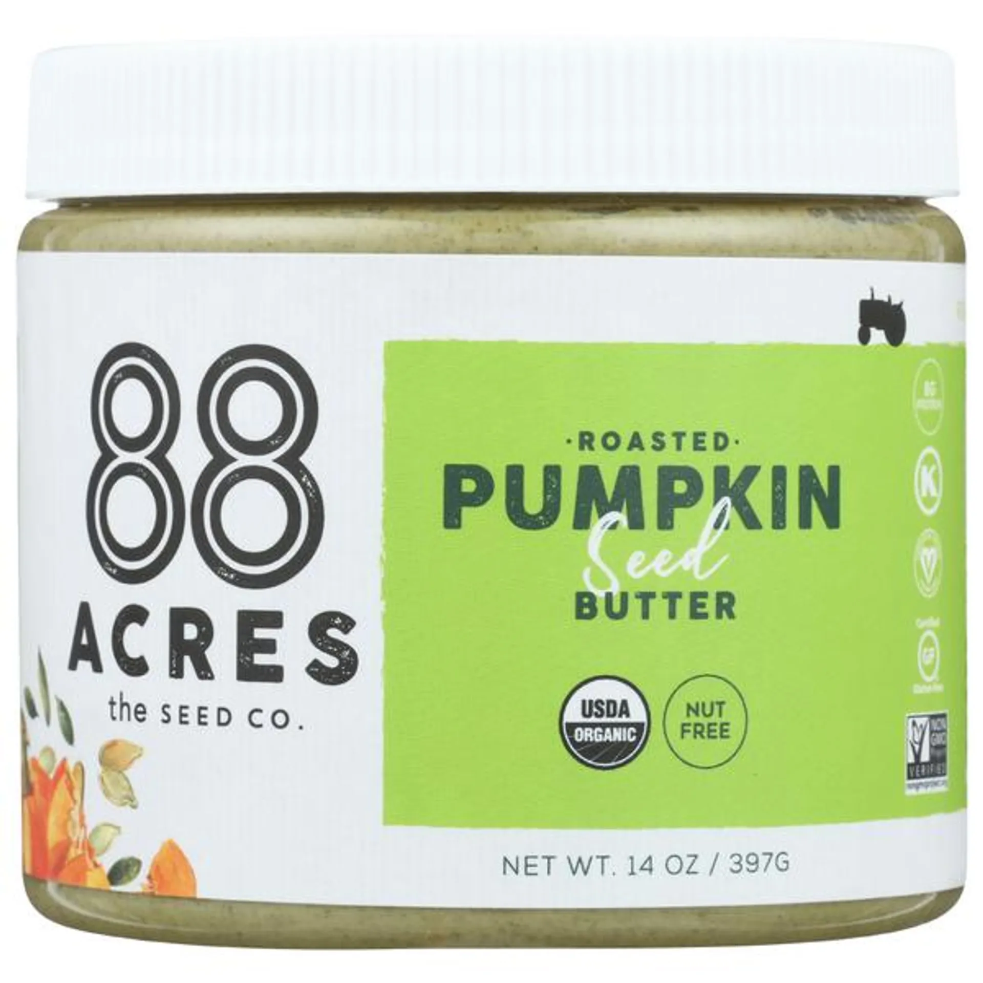 88 Acres Roasted Pumpkin Seed Butter - 14 Ounce