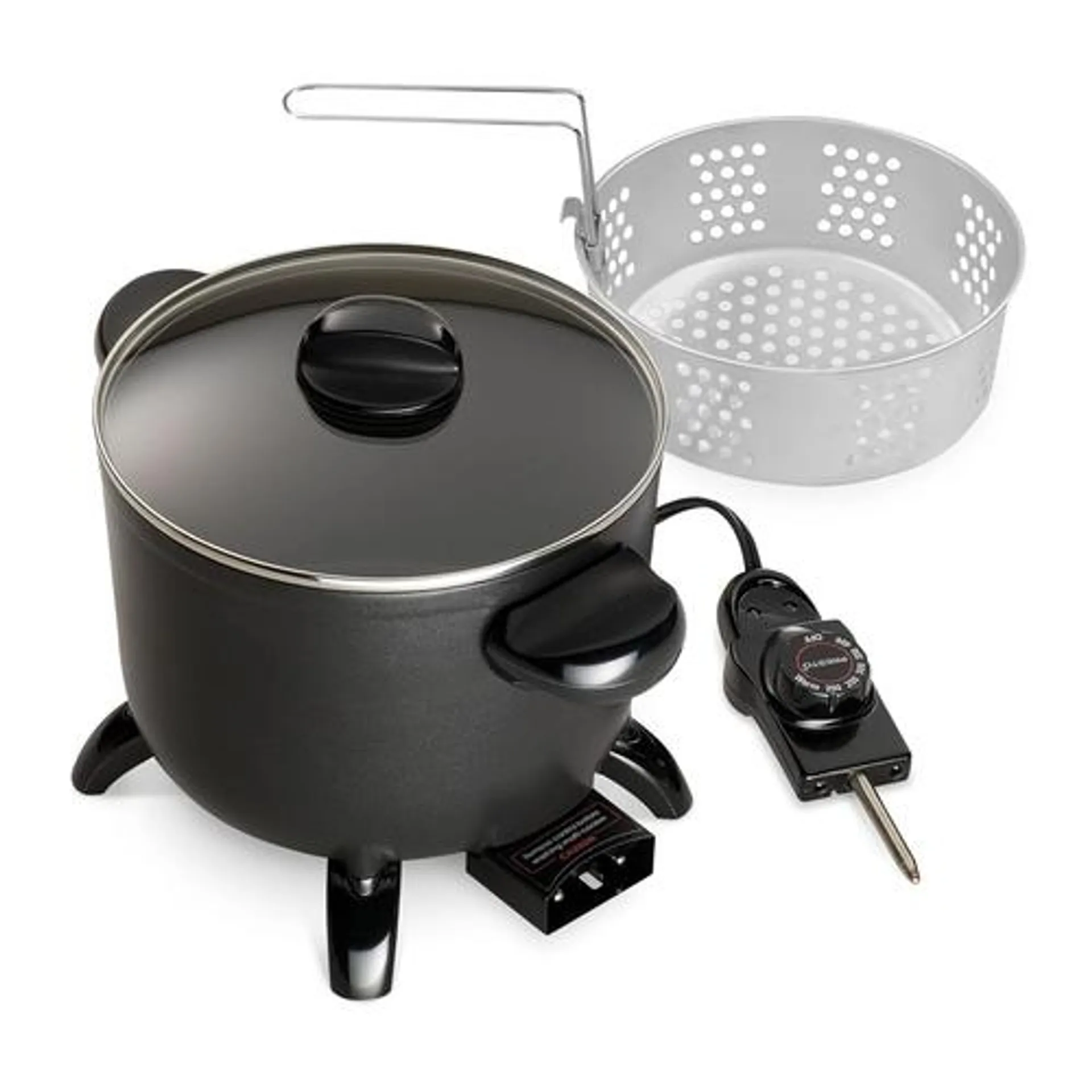 5 QT. Kitchen Kettle Multi-Cooker/Steamer - Black