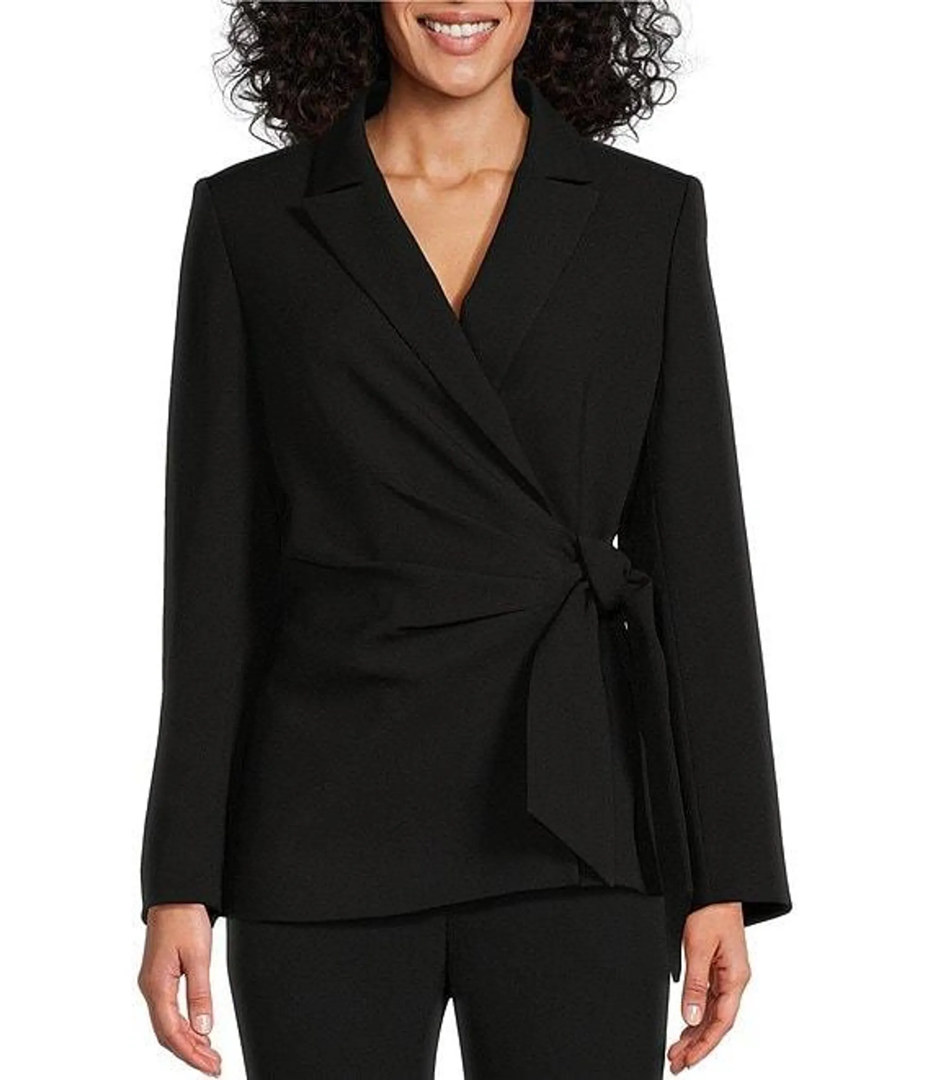 Martha Wrap Crepe Jacket