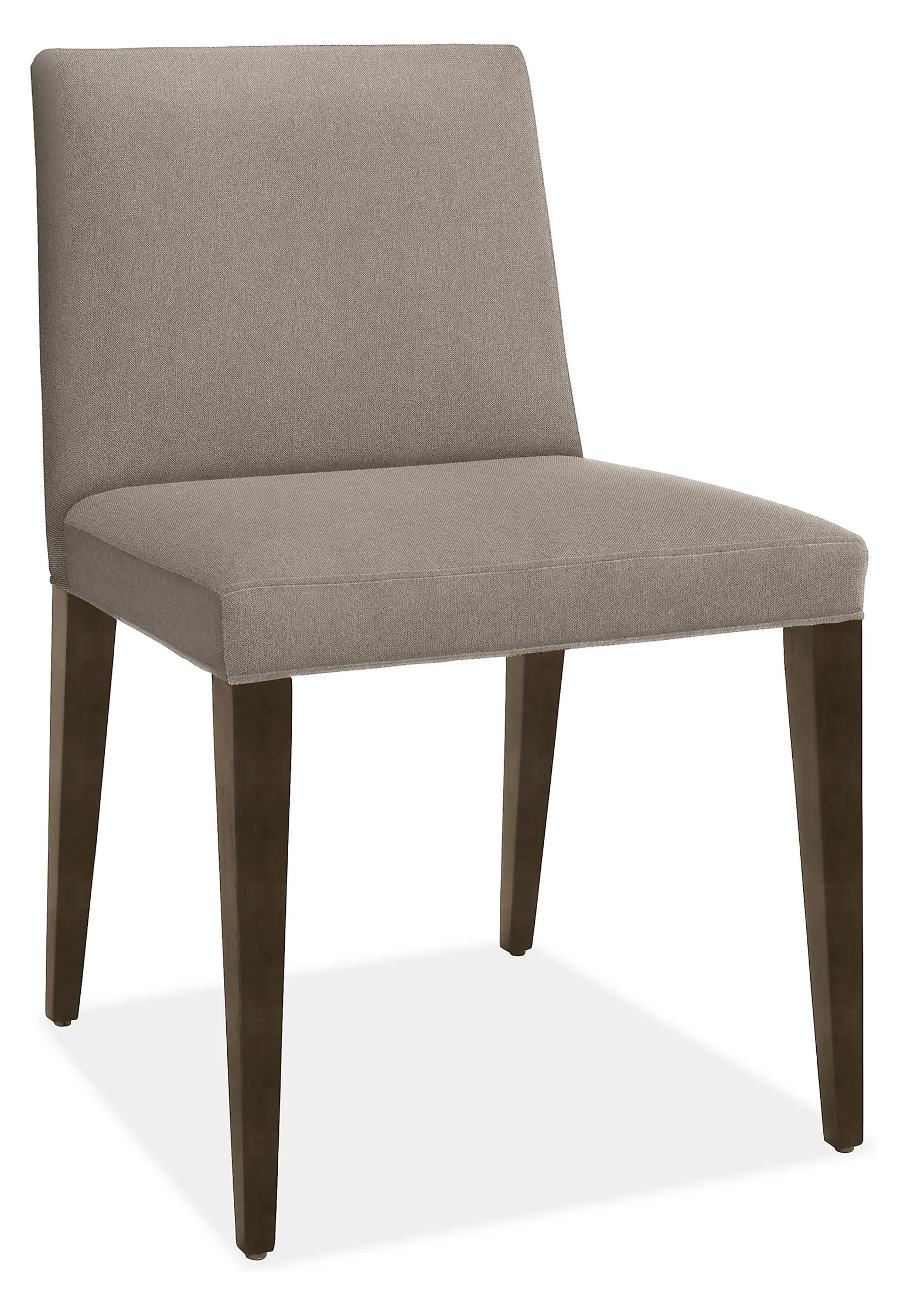 Ava Side Chair in Dawson Cement with Charcoal Legs