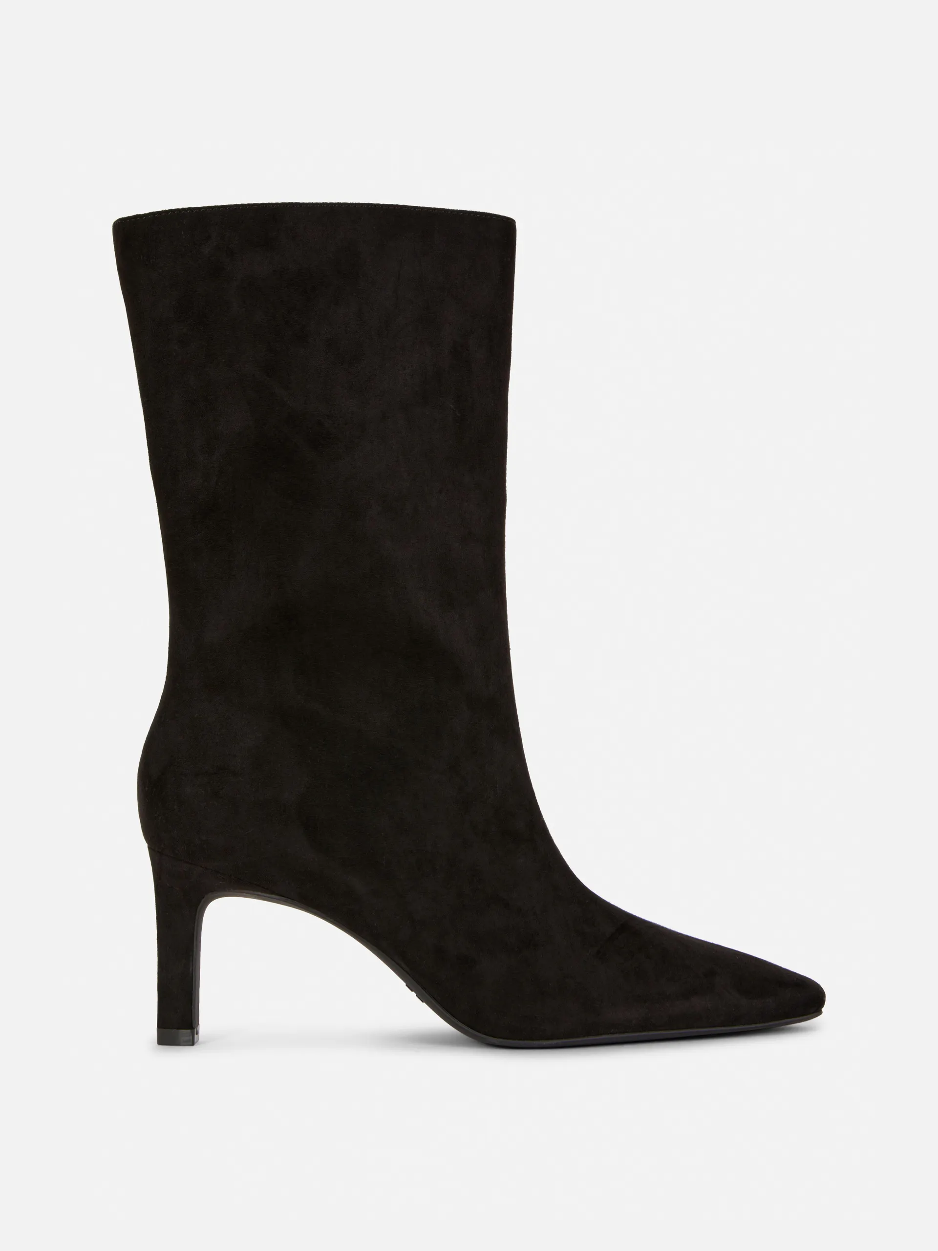 Faux Suede Stiletto Boots