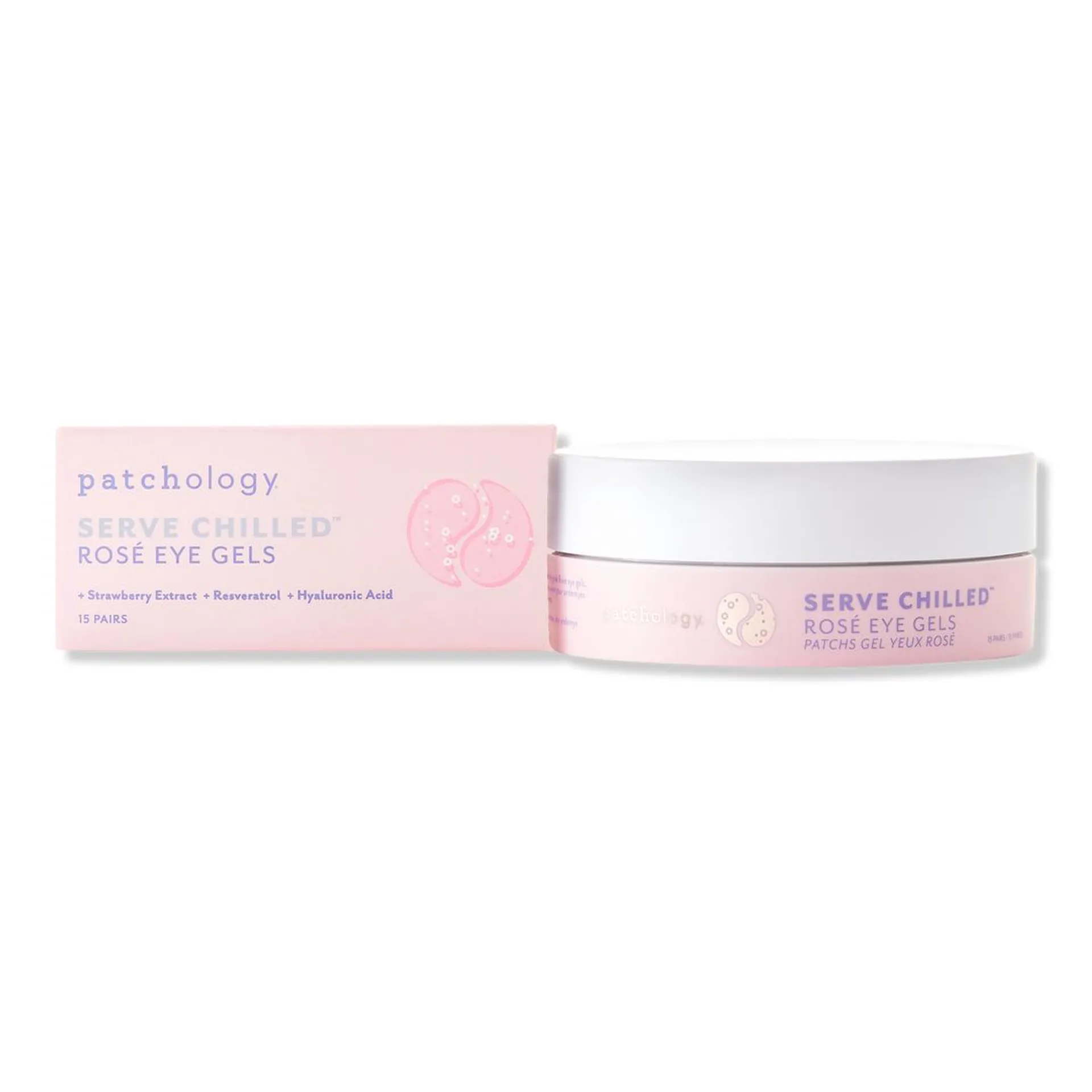 Serve Chilled Rosé Hydrating Eye Gels - 15 pair