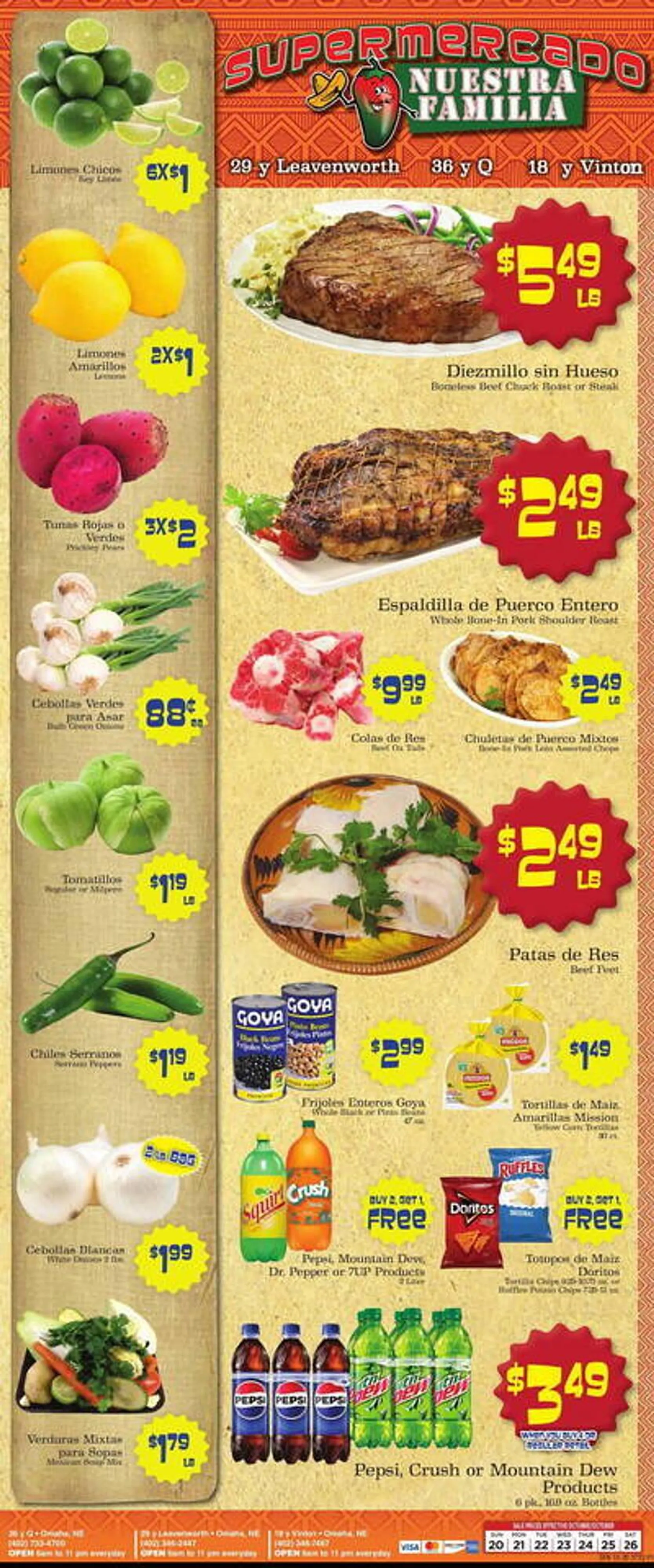 Supermercado Nuestra Familia Weekly Ad - 1