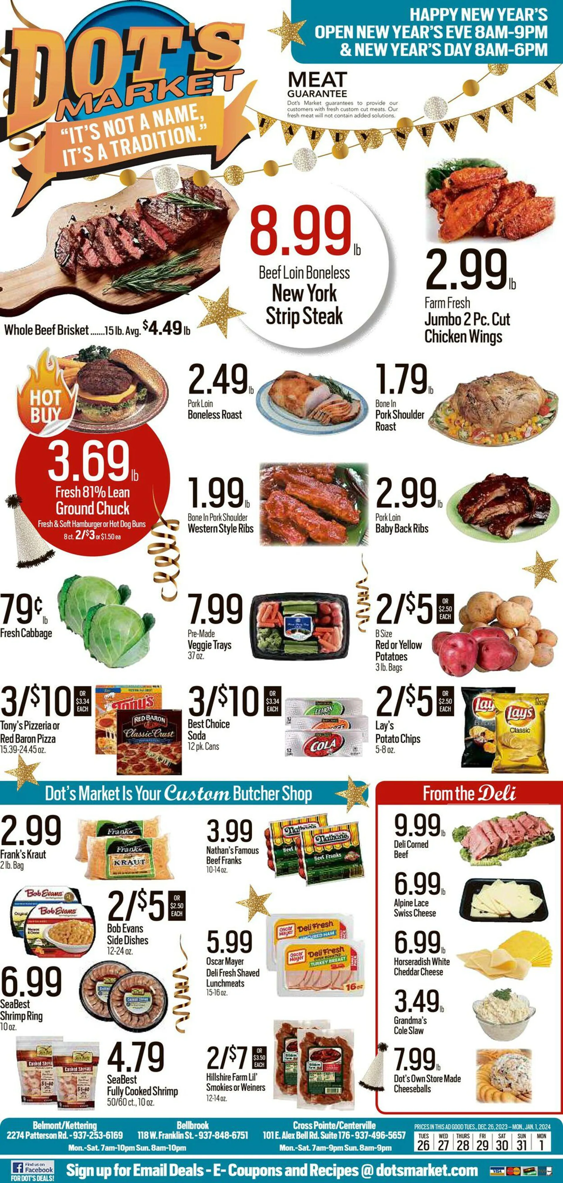 Weekly ad Dot's Market from December 26 to January 1 2025 - Page 