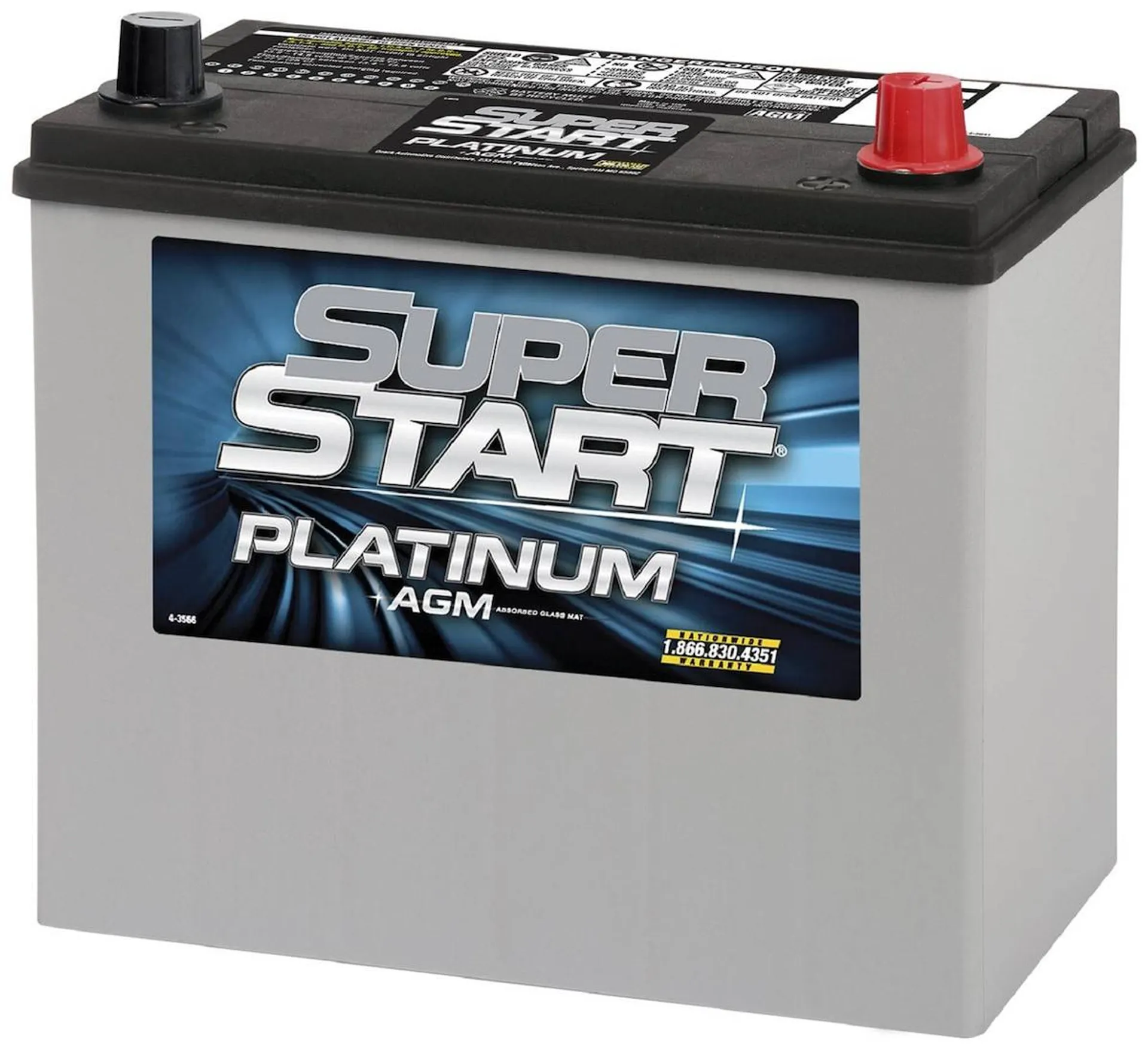 Super Start Platinum AGM Battery Group Size 51R - 51RTPLT