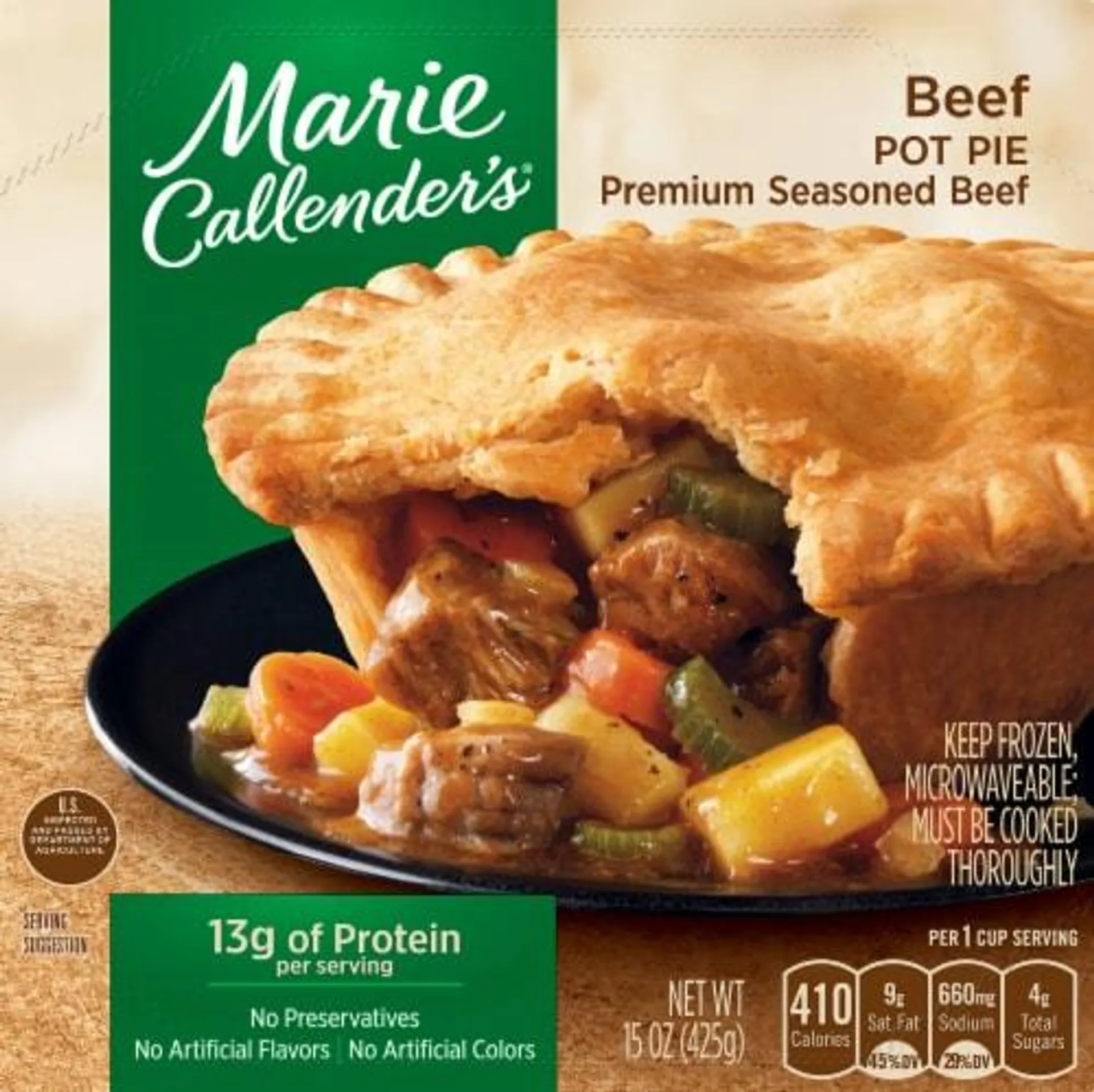 Marie Callender's Beef Pot Pie Frozen Meal