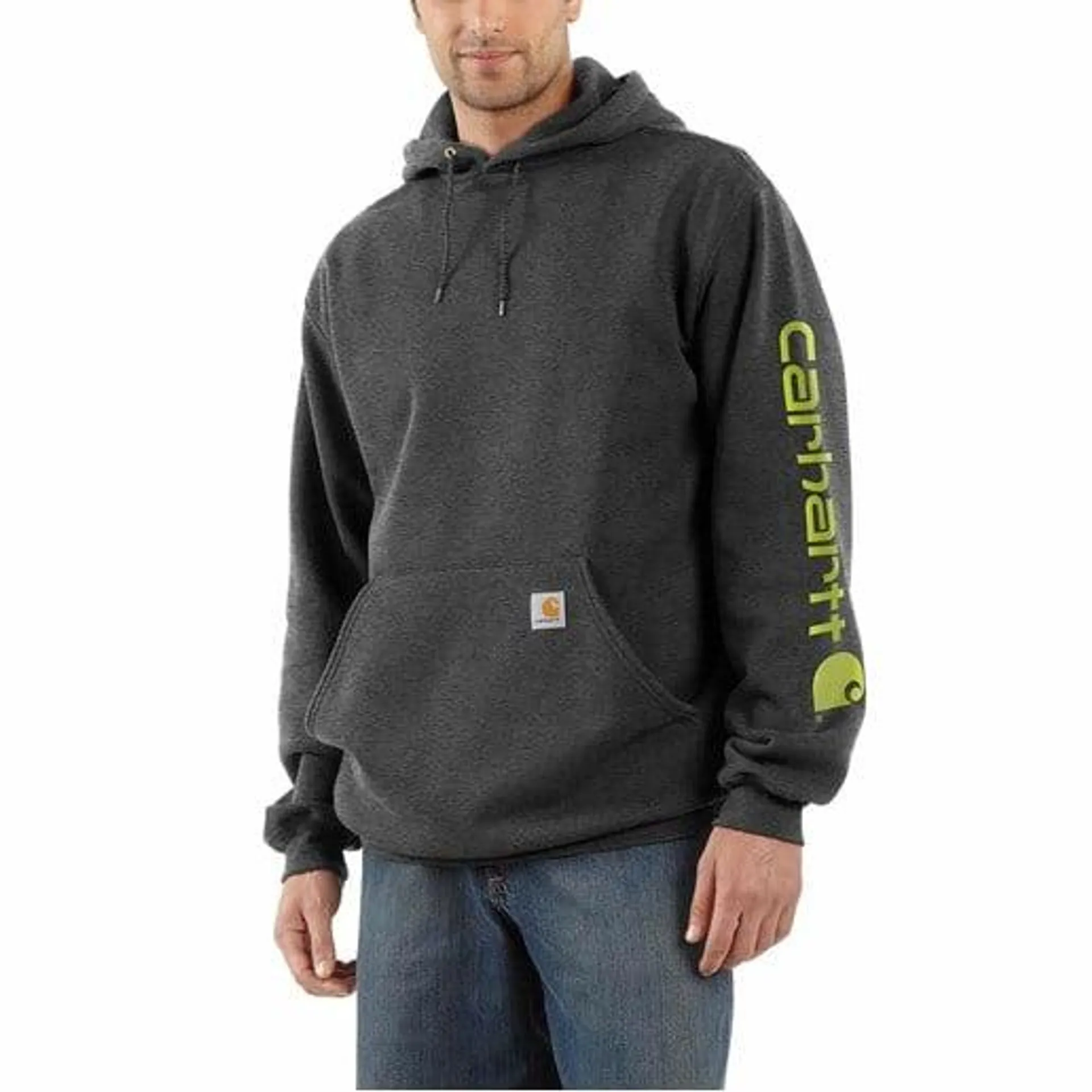 Midweight Signature Sleeve Logo Hooded Sweatshirt