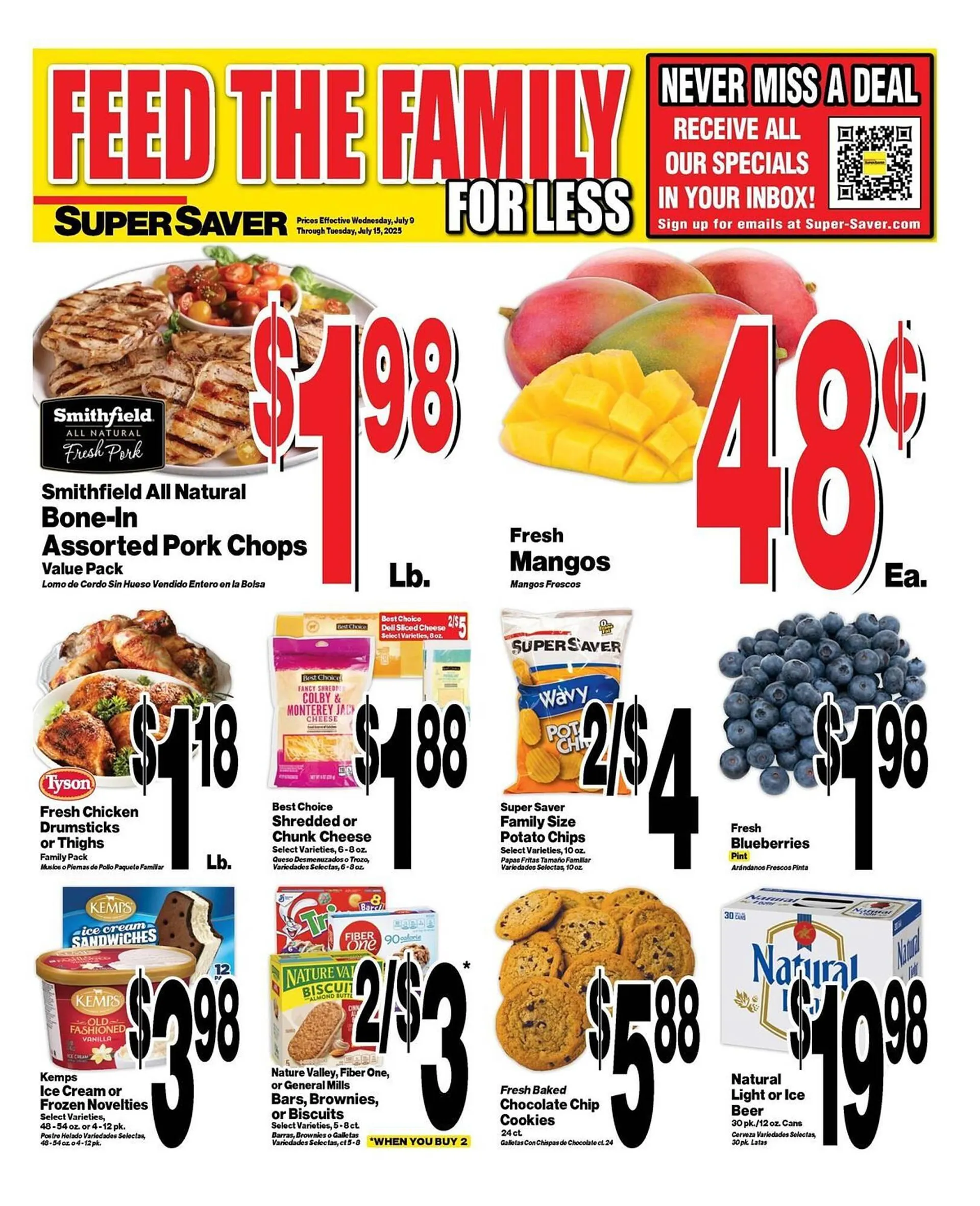 Weekly ad Super Saver Weekly Ad from July 9 to July 15 2025 - Page 1