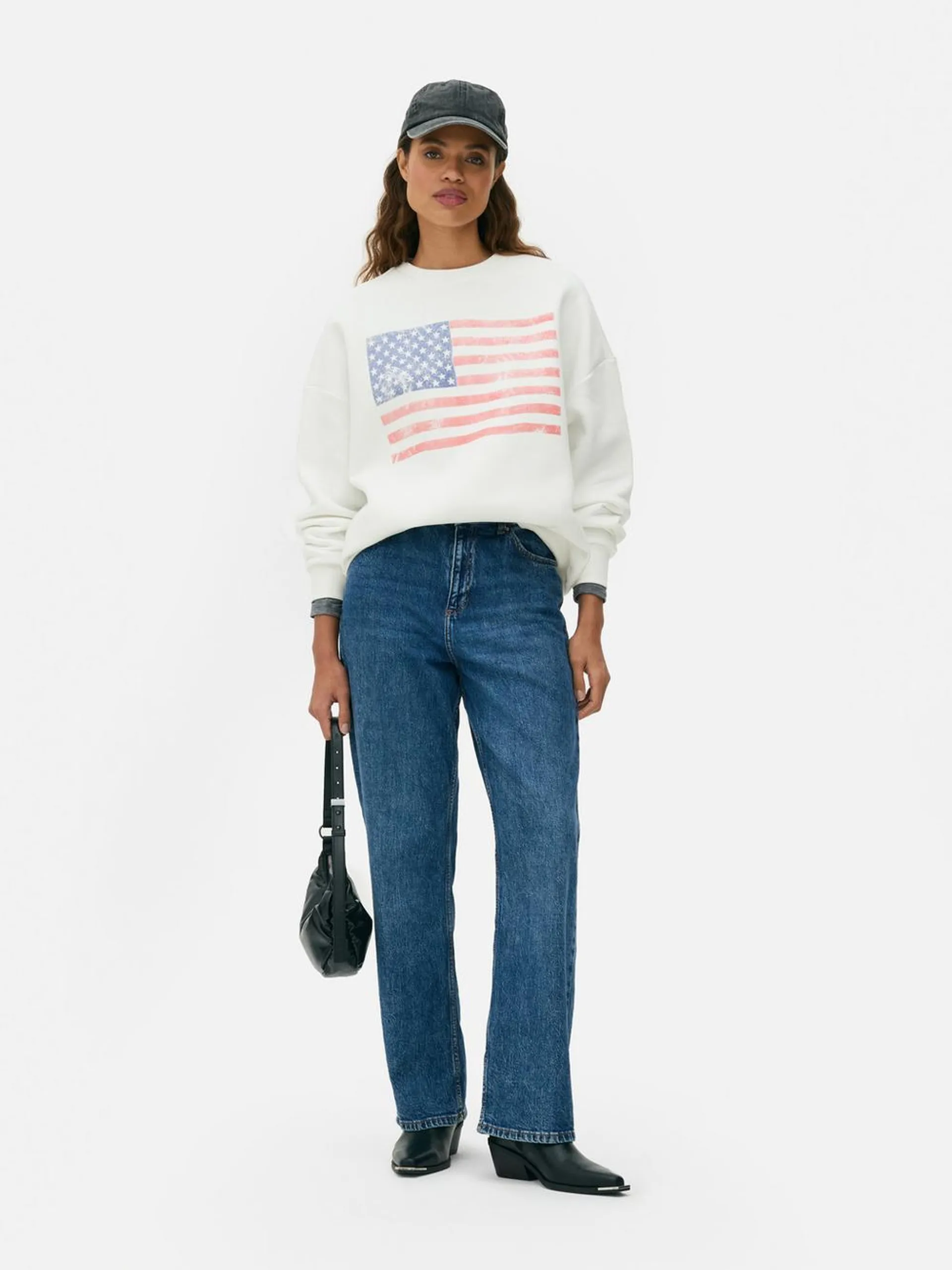 American Flag Sweatshirt