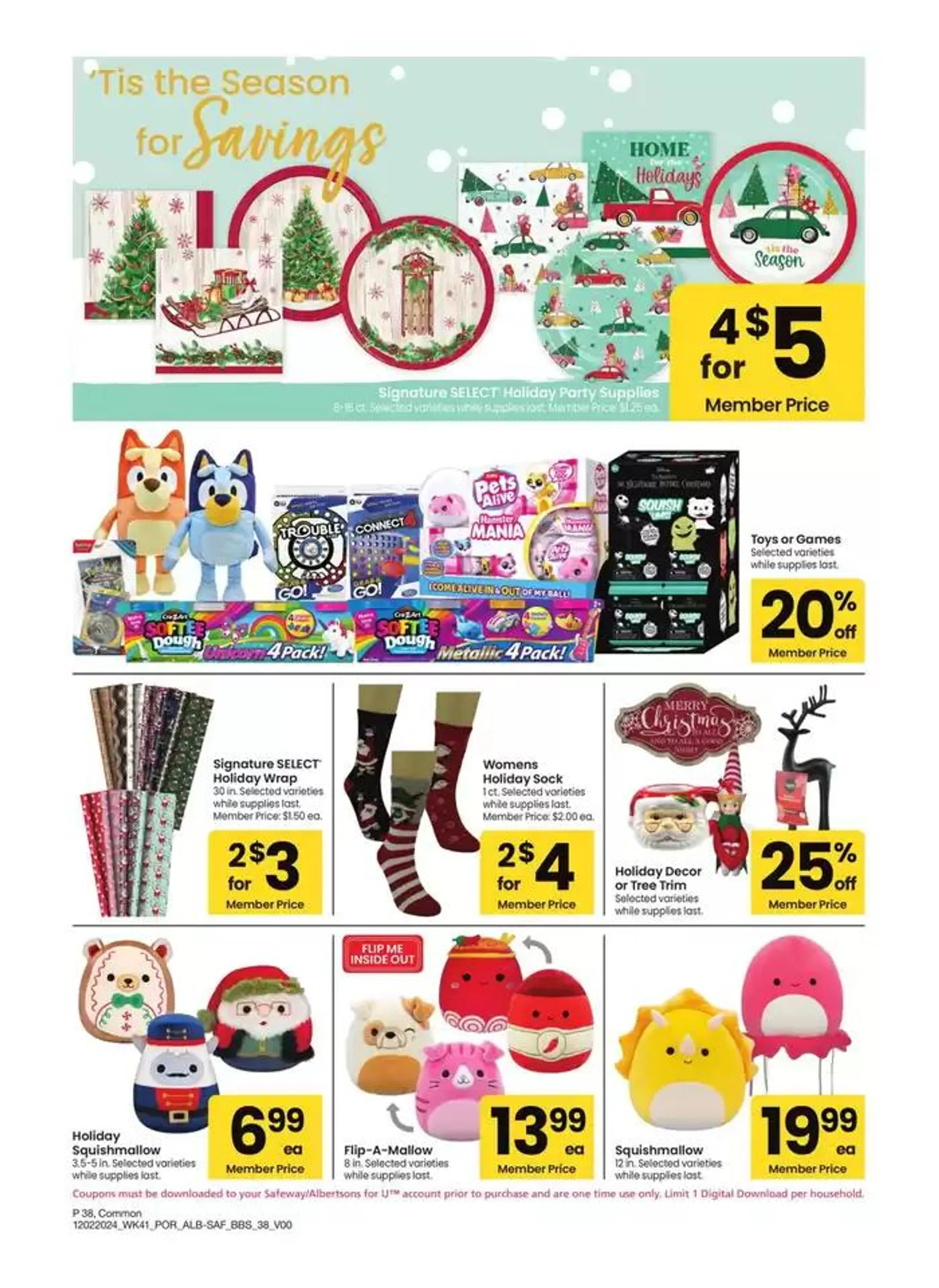 Weekly ad Albertsons - Portland - BBS from December 2 to January 5 2025 - Page 38