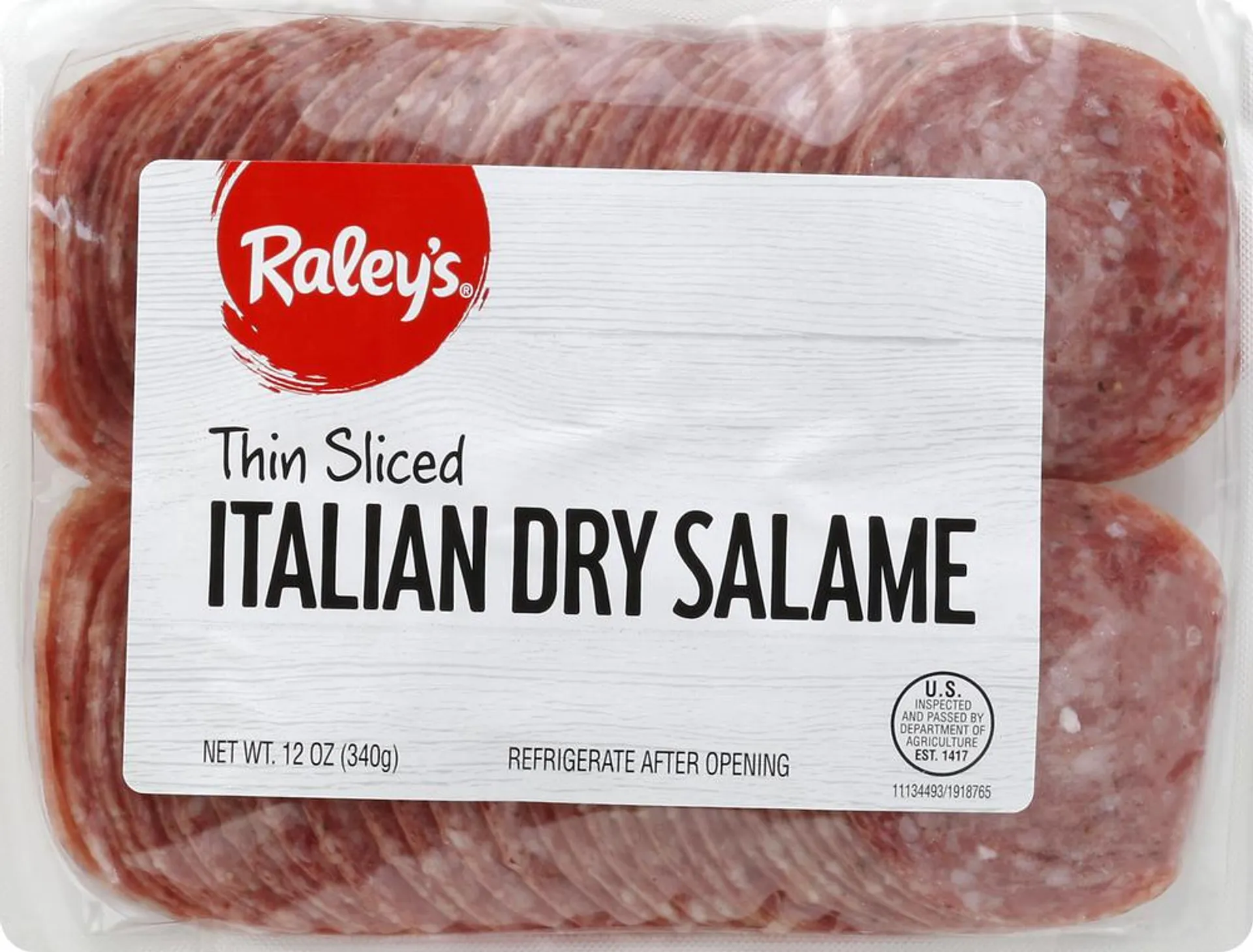 Raley's Thin Sliced Italian Dry Salame