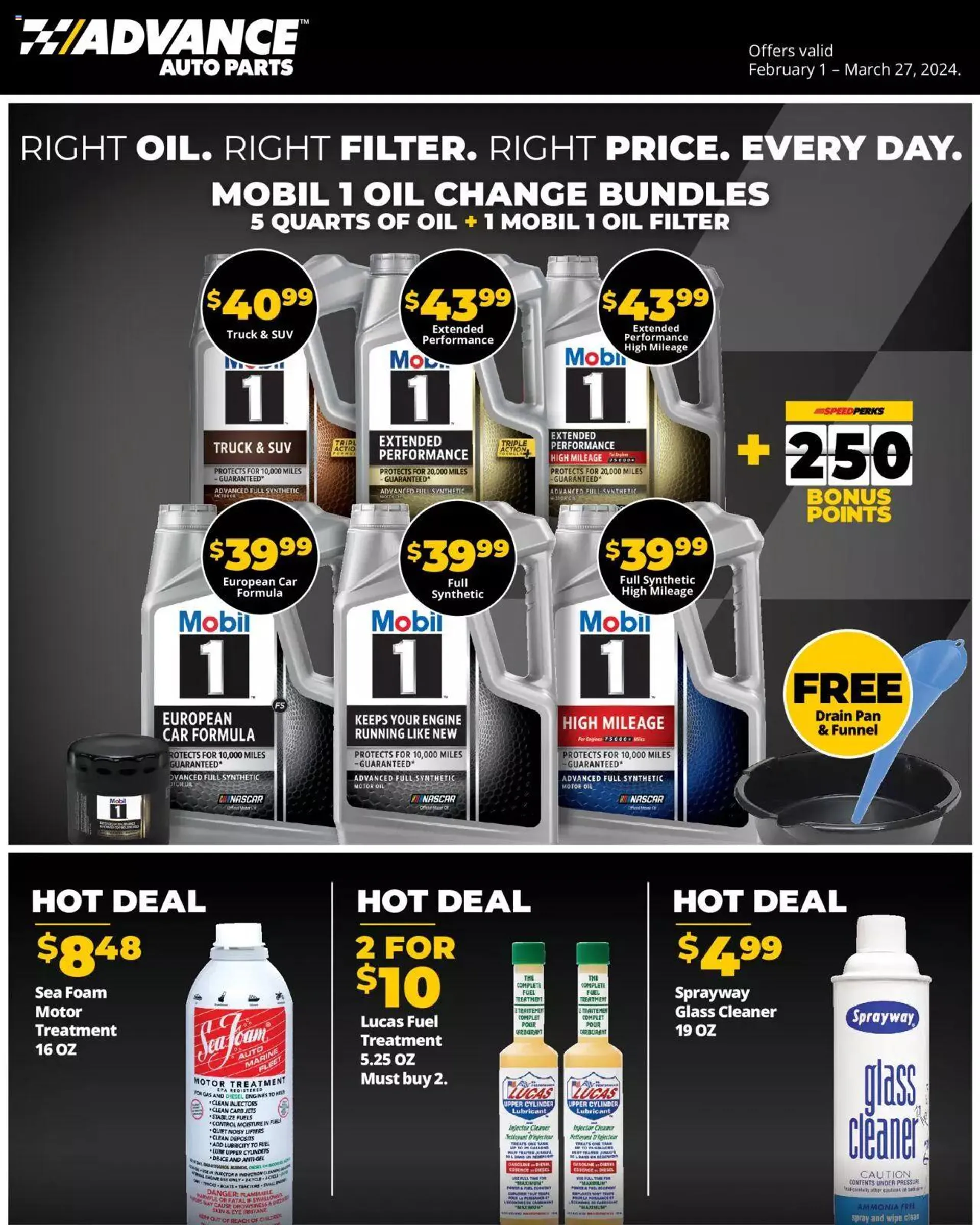 Weekly ad Advance Auto Parts - Sales Ad - English from February 1 to February 29 2024 - Page 1