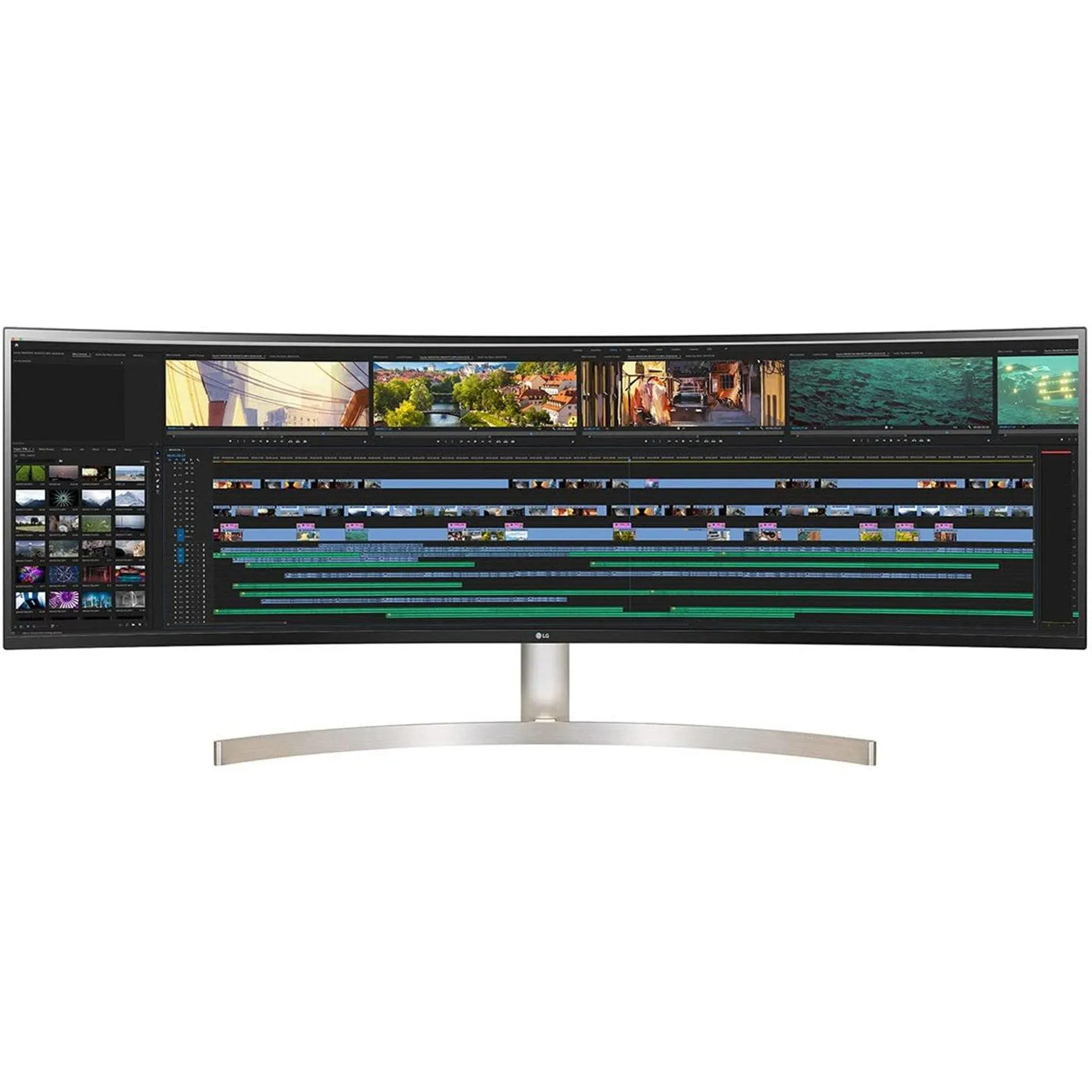 LG 49 Inch 32:9 UltraWide Dual QHD IPS Curved LED Monitor with HDR 10 - 49WL95C-WY