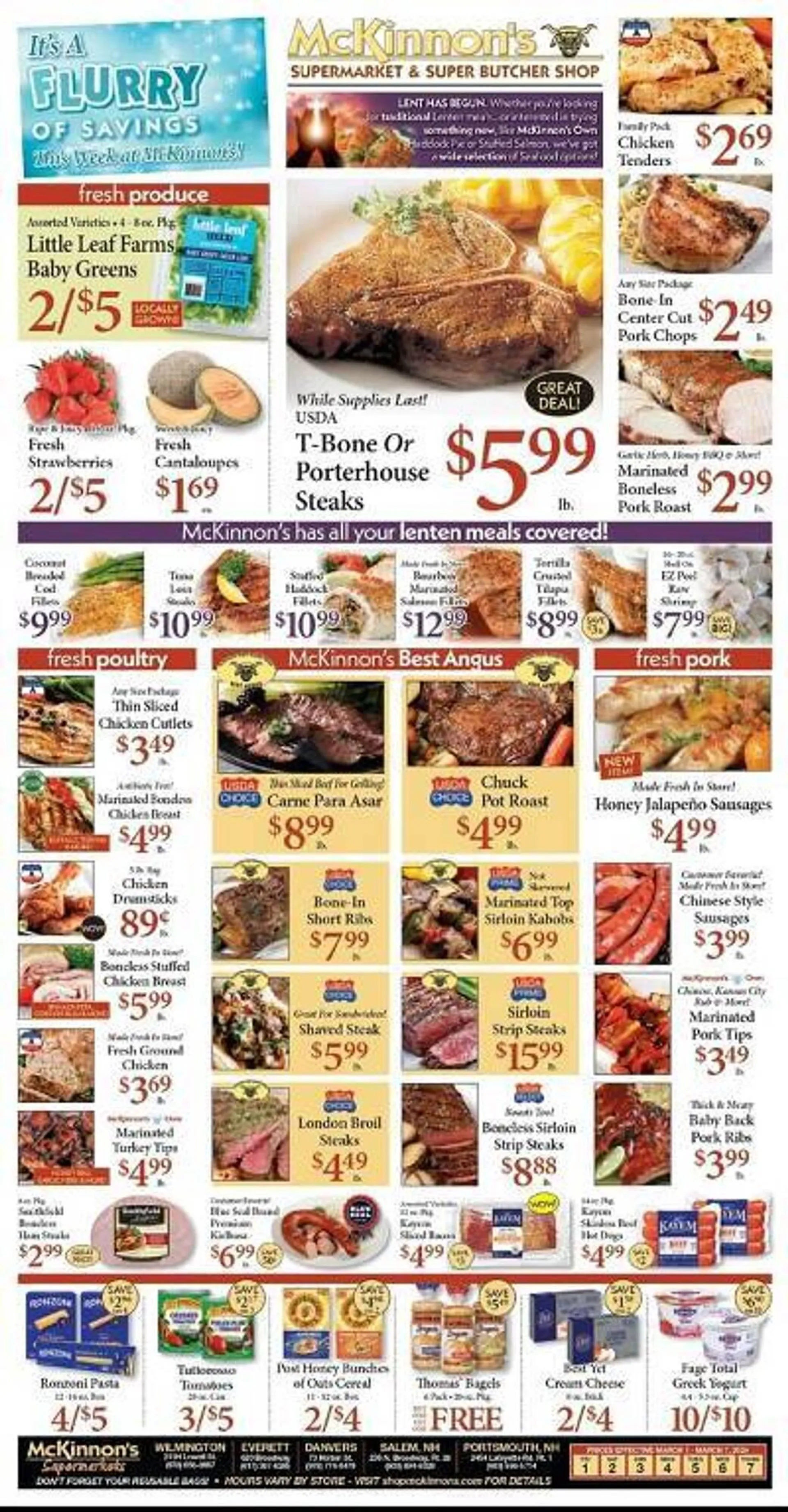 Weekly ad McKinnon's Supermarkets Weekly Ad from March 1 to March 7 2024 - Page 1